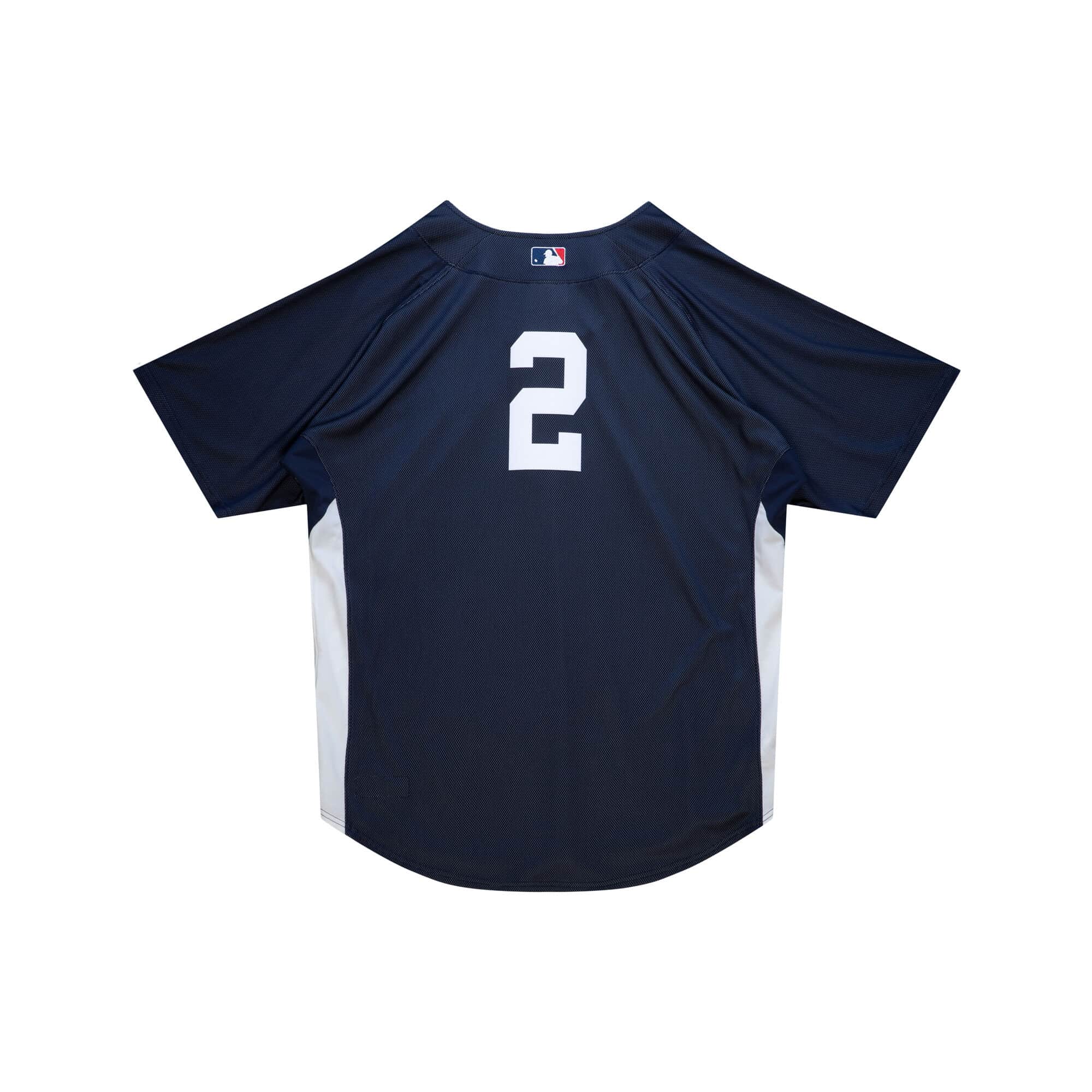 Derek Jeter New York Yankees Mitchell & Ness Navy 2009 Batting Practice Jersey 1