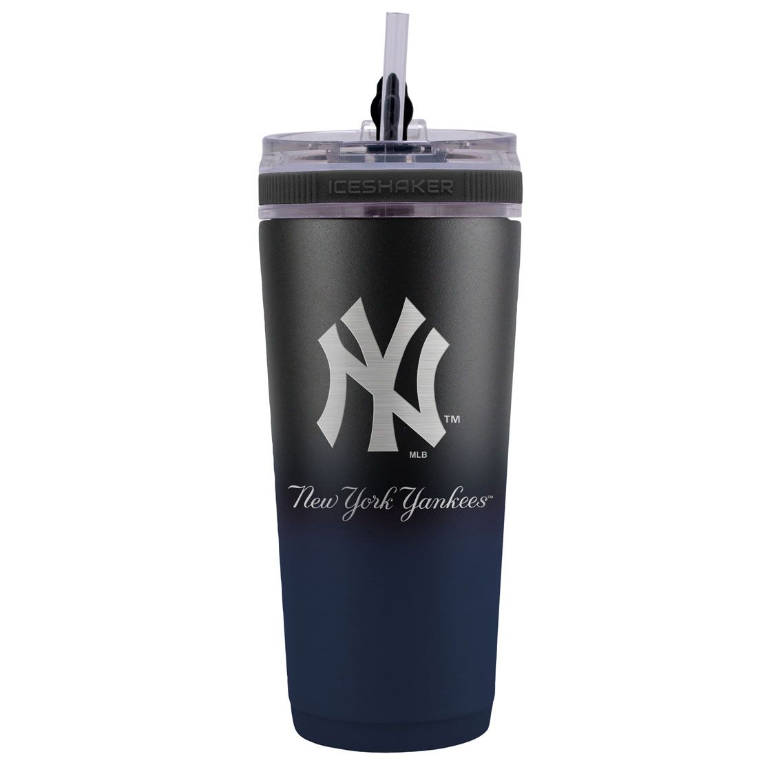 New York Yankees 26 oz Stainless Steel Ice Shaker Bottle 1