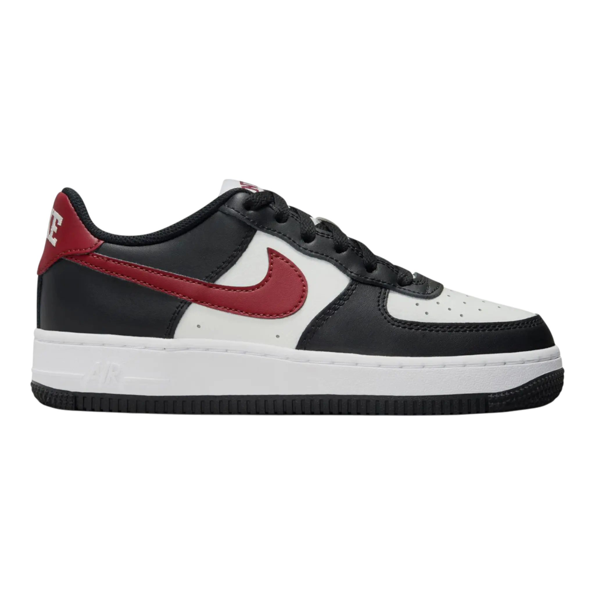 Nike Air Force 1 Kids Sneakers Black/Dark Team Red 1