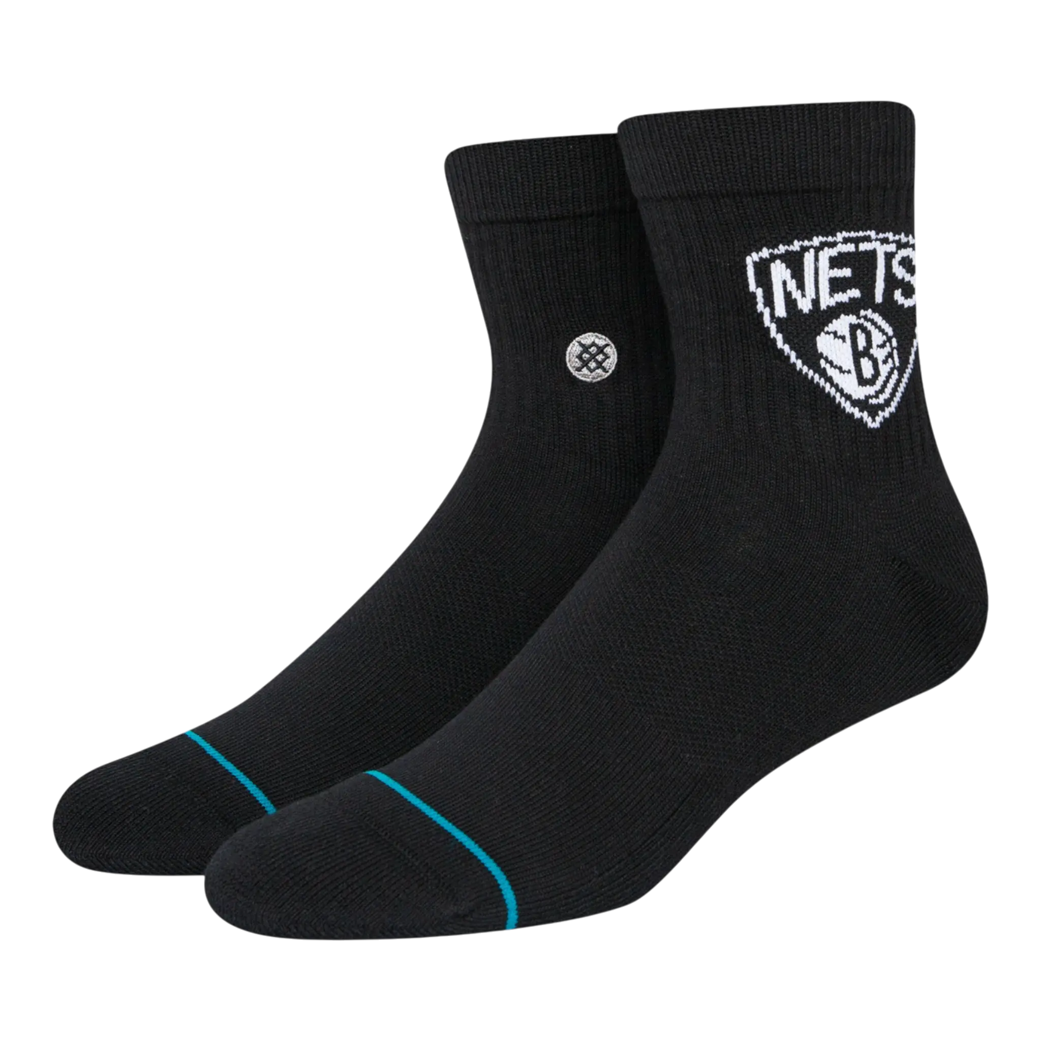 Stance Brooklyn Nets Quarter Men Ankle Socks Black 1