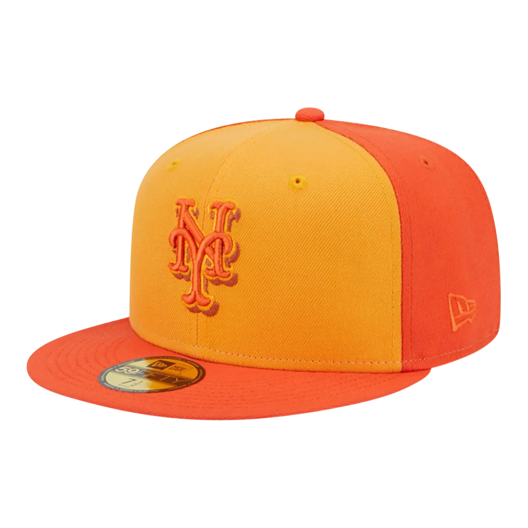 New Era 59Fifty New York Mets Team Fitted Hat Orange 1