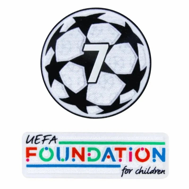 AC Milan 2024- UCL Starball 7 Times Winner + UEFA Foundation Patch Set 1