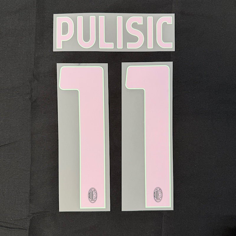 AC Milan 2024/25 Third PULISIC #11 Official Name Set 1