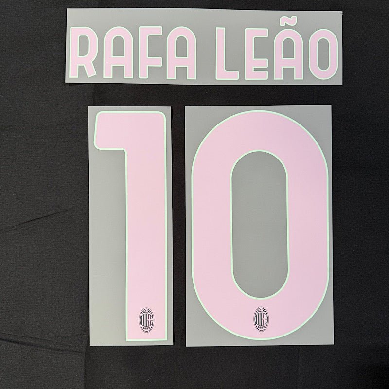 AC Milan 2024/25 Third RAFA LEAO #10 Official Name Set 1