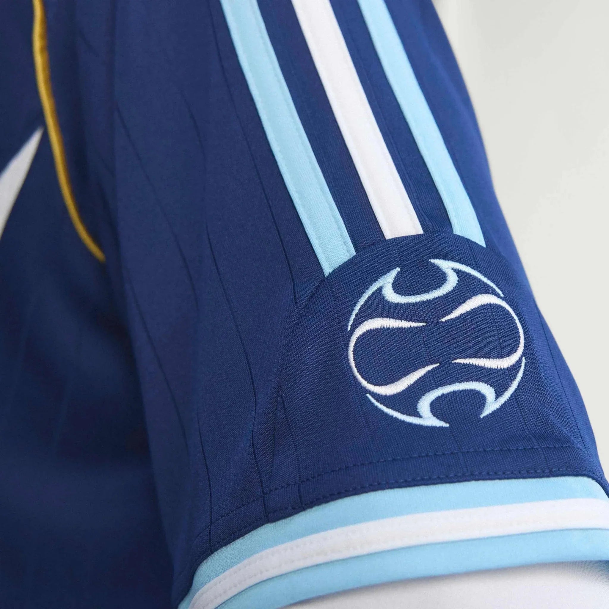 adidas 2006 Argentina Men's Retro Stadium Away Messi #19 Soccer Jersey 9