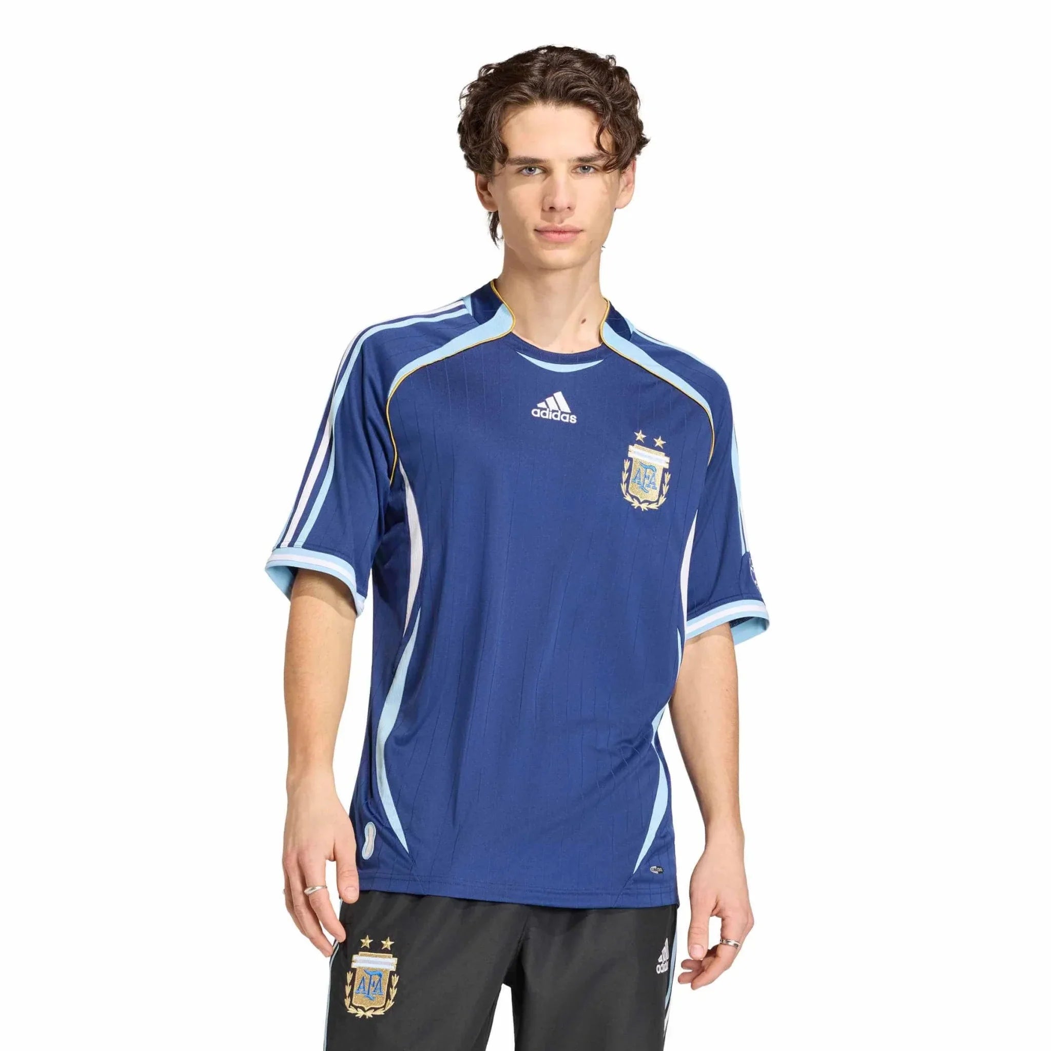 adidas 2006 Argentina Men's Retro Stadium Away Soccer Jersey 3
