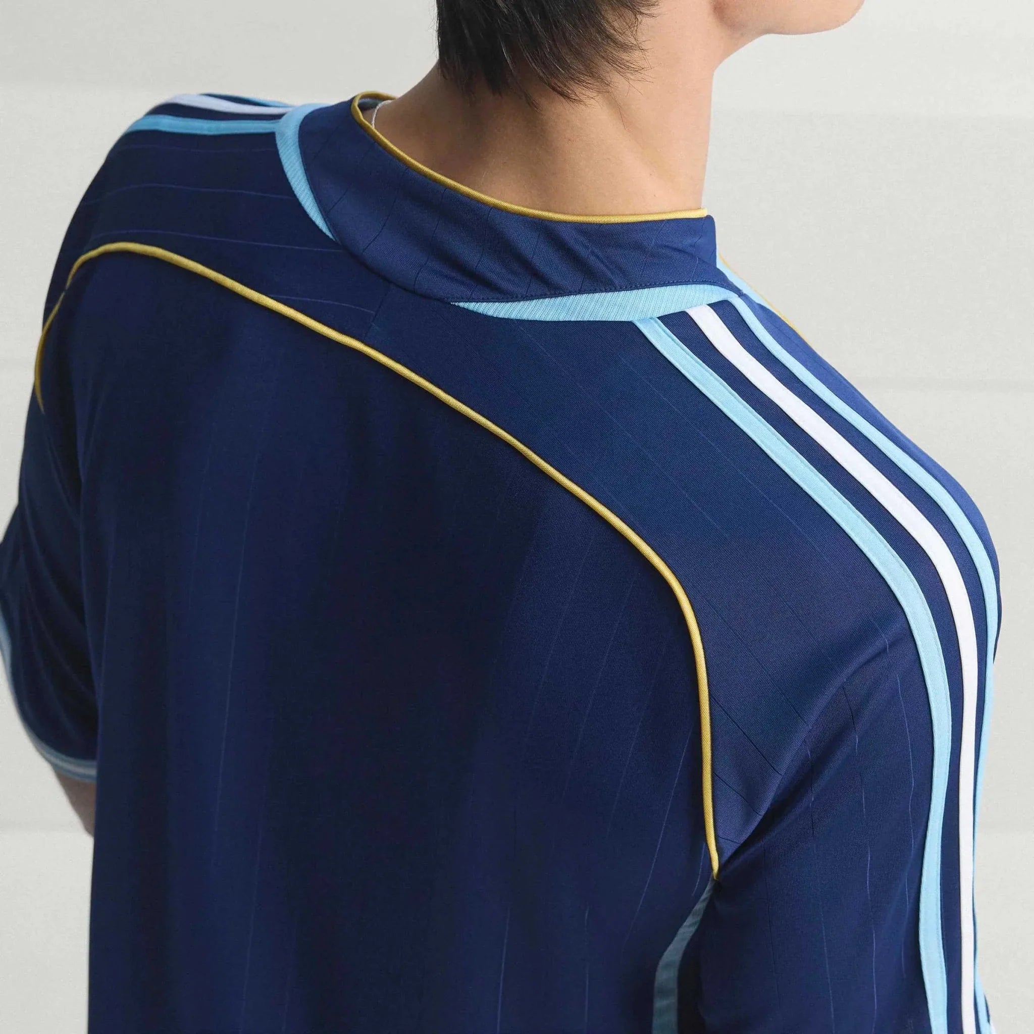 adidas 2006 Argentina Men's Retro Stadium Away Soccer Jersey 7