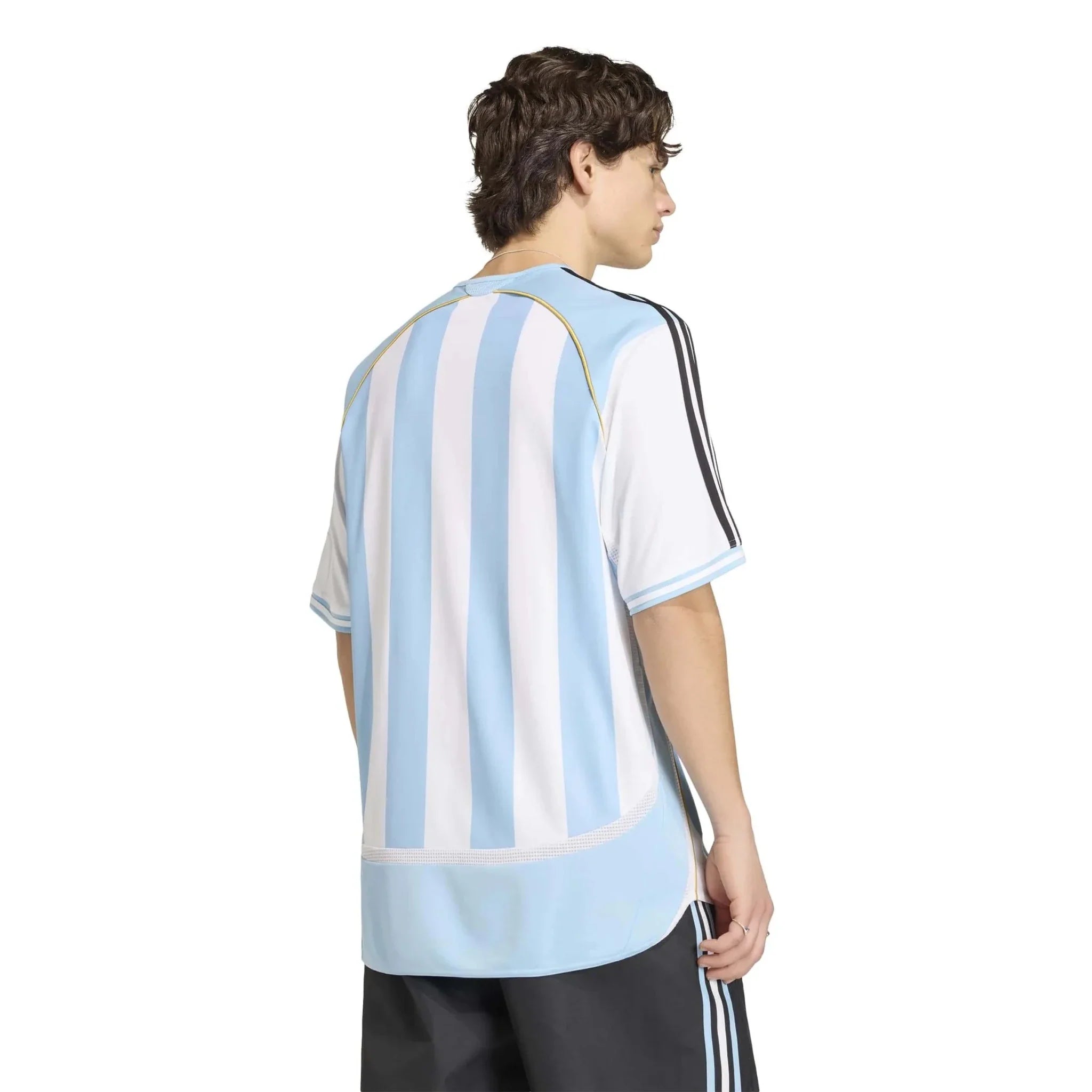 adidas 2006 Argentina Men's Retro Stadium Home Soccer Jersey 4