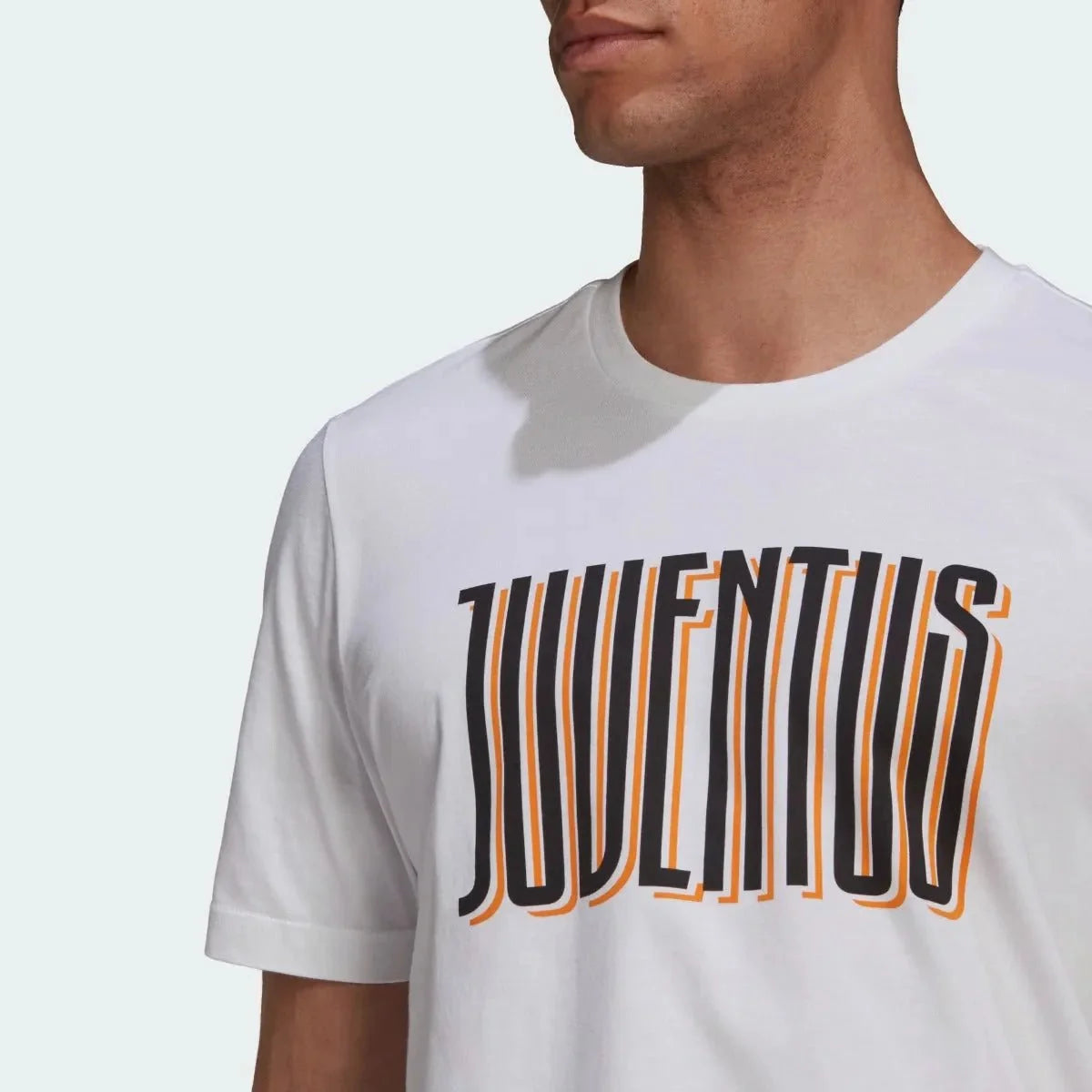 adidas 2021-22 Juventus Street Graphic Tee - White-Black-Orange 2