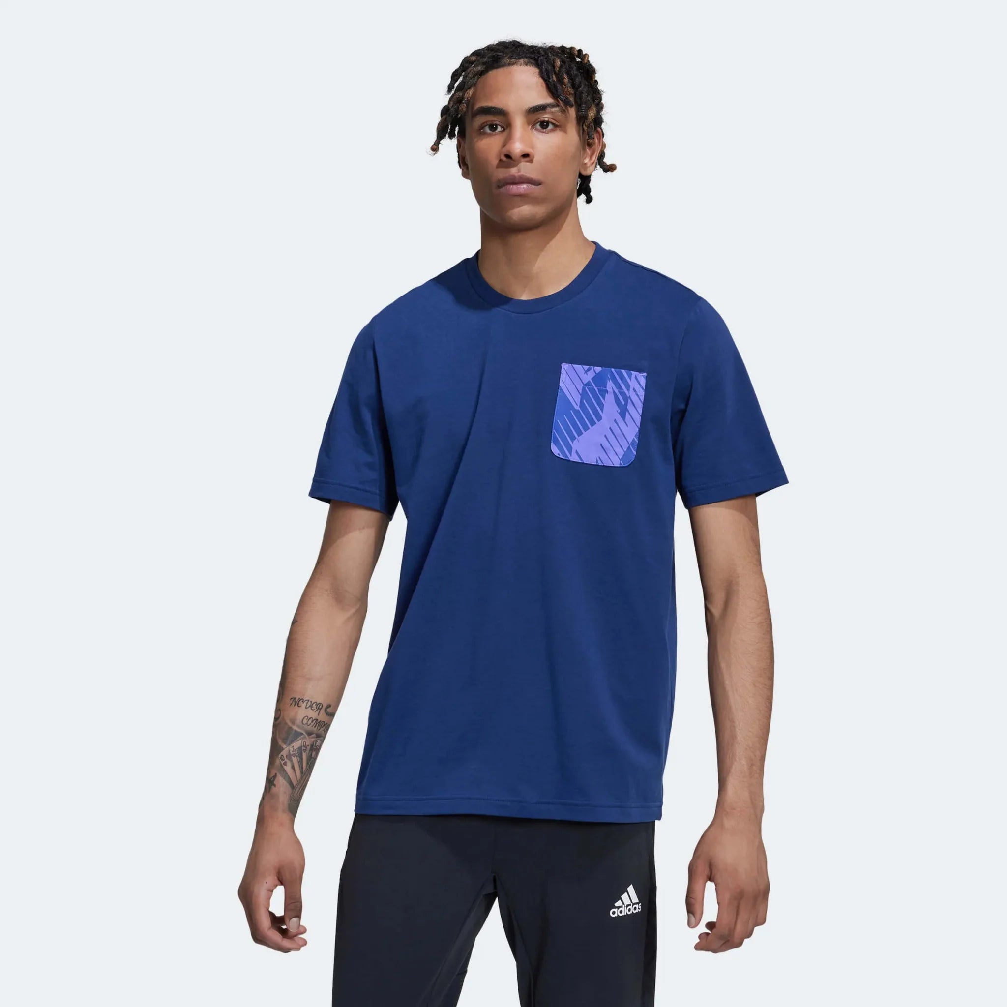 adidas 2022-23 Argentina Graphic Tee Night Indigo 2
