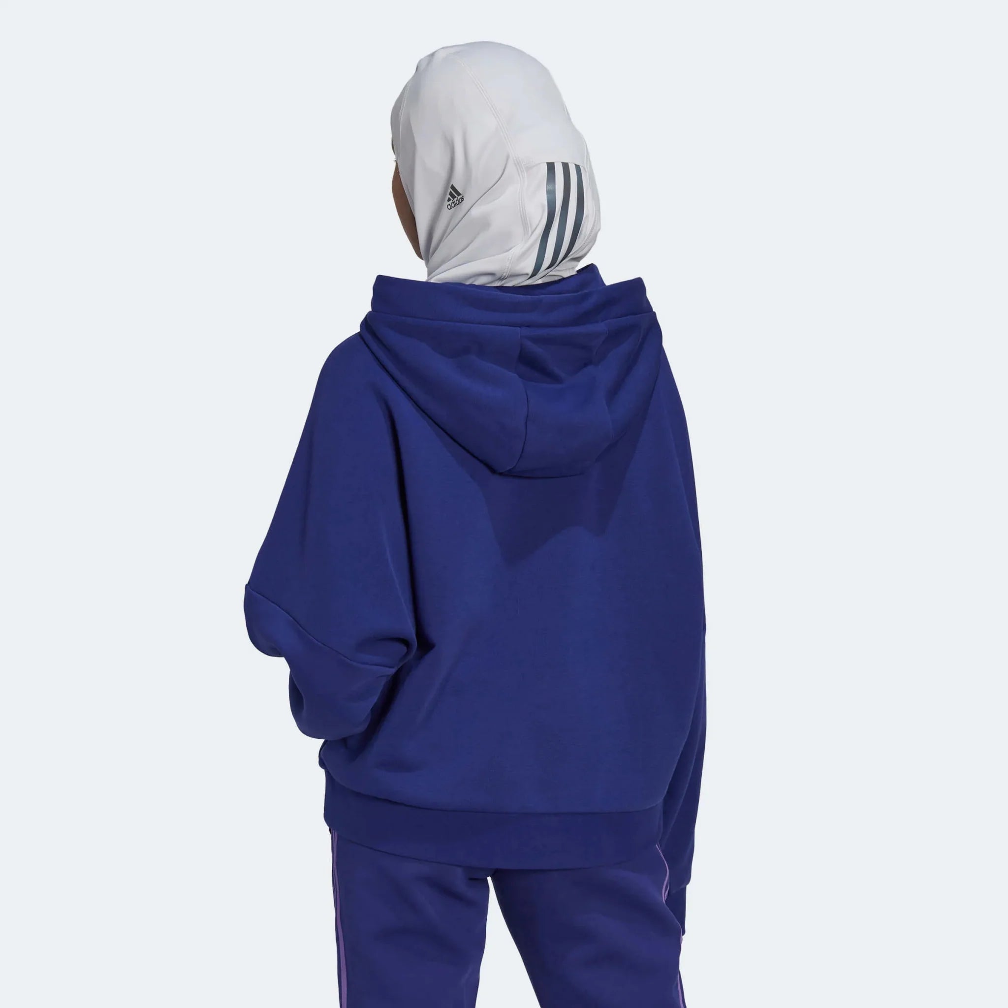 adidas 2022-23 Argentina Women's 3 Stripe Hoody Legacy Indigo 4