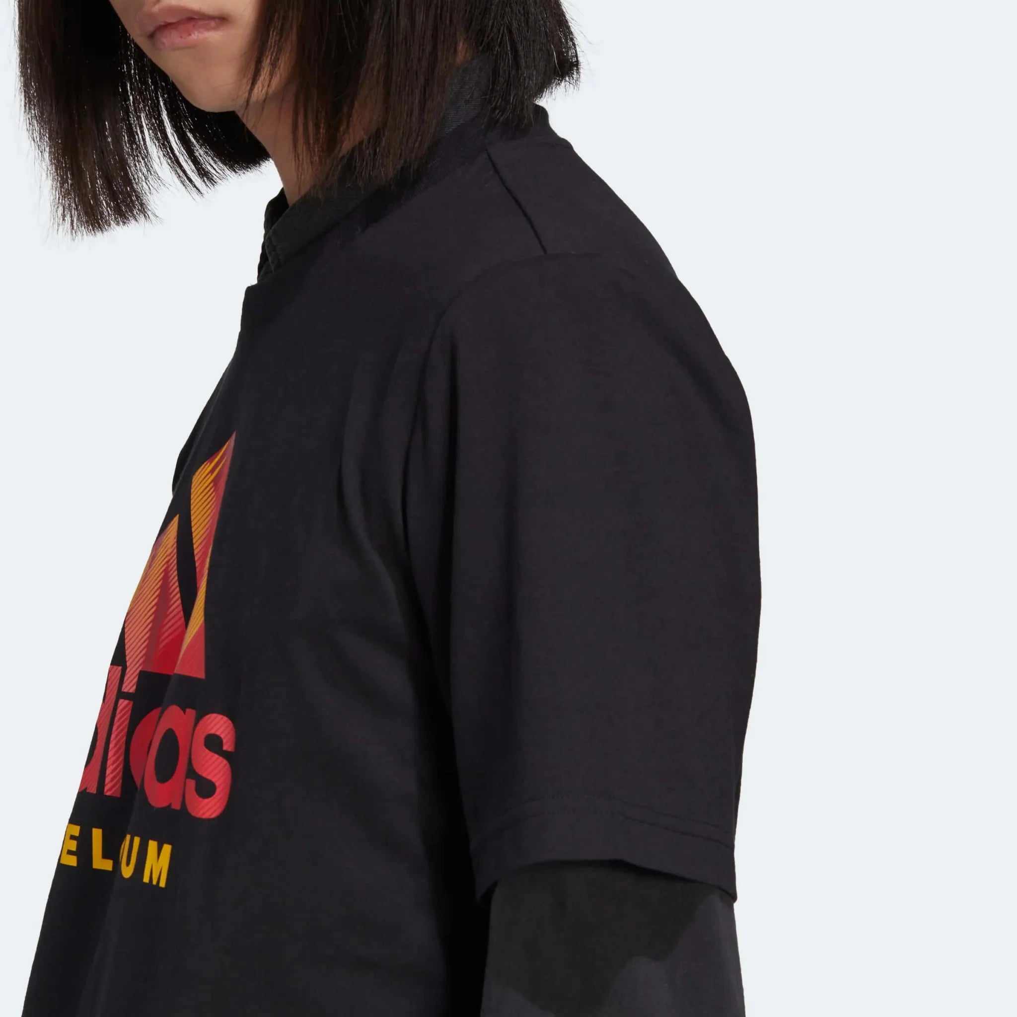adidas 2022-23 Belgium DNA Graphic Tee - Black 5