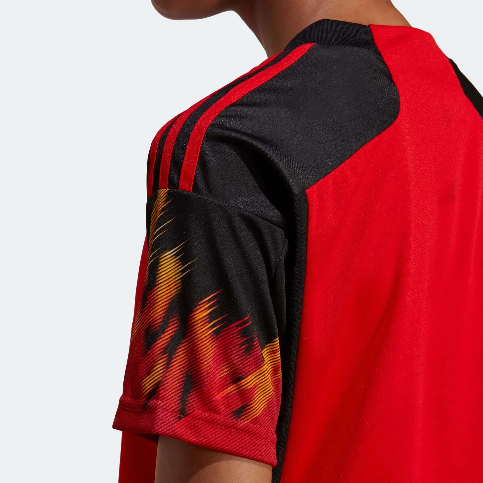 adidas 2022-23 Belgium Women's Home Jersey - Red-Black 6