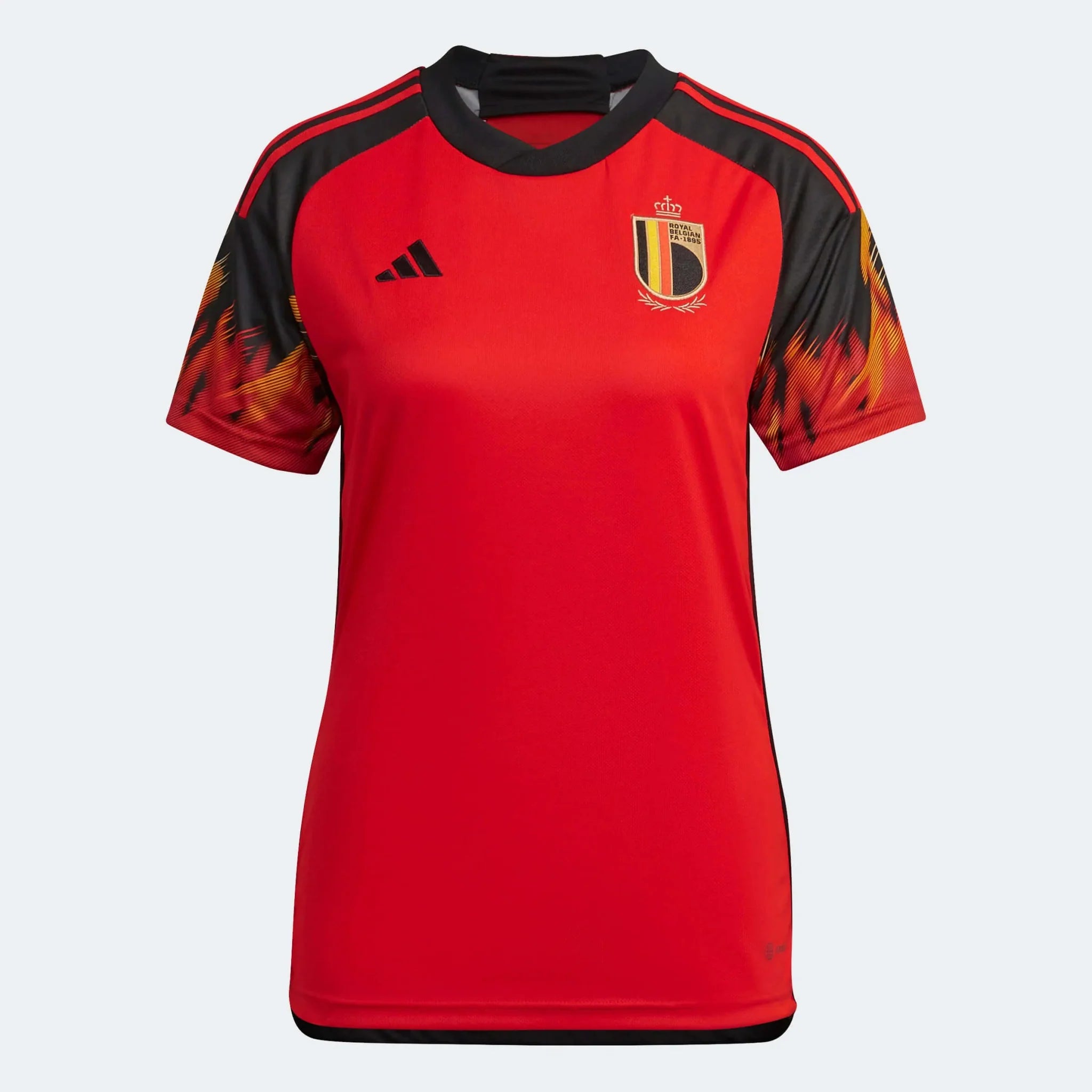 adidas 2022-23 Belgium Women's Home Jersey - Red-Black 1