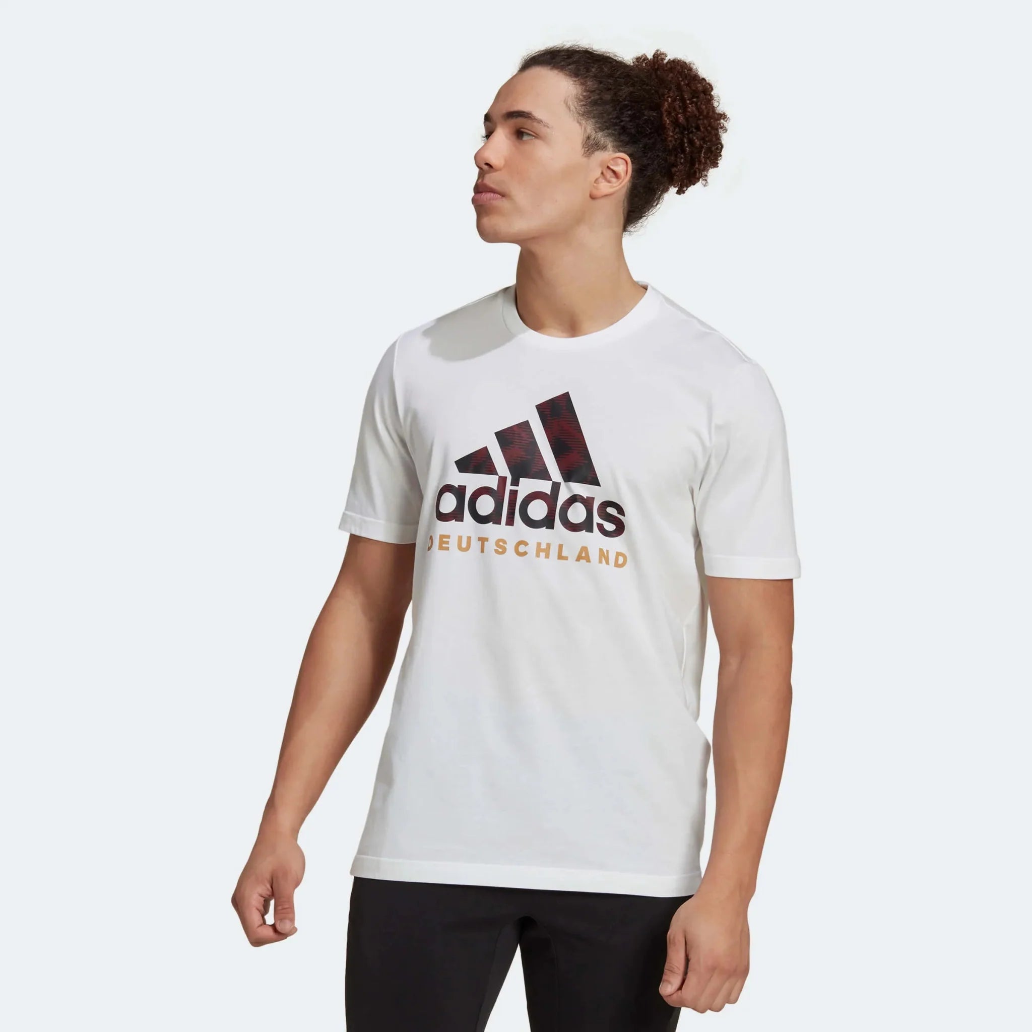 adidas 2022-23 Germany DNA Graphic Tee - White-Black 2