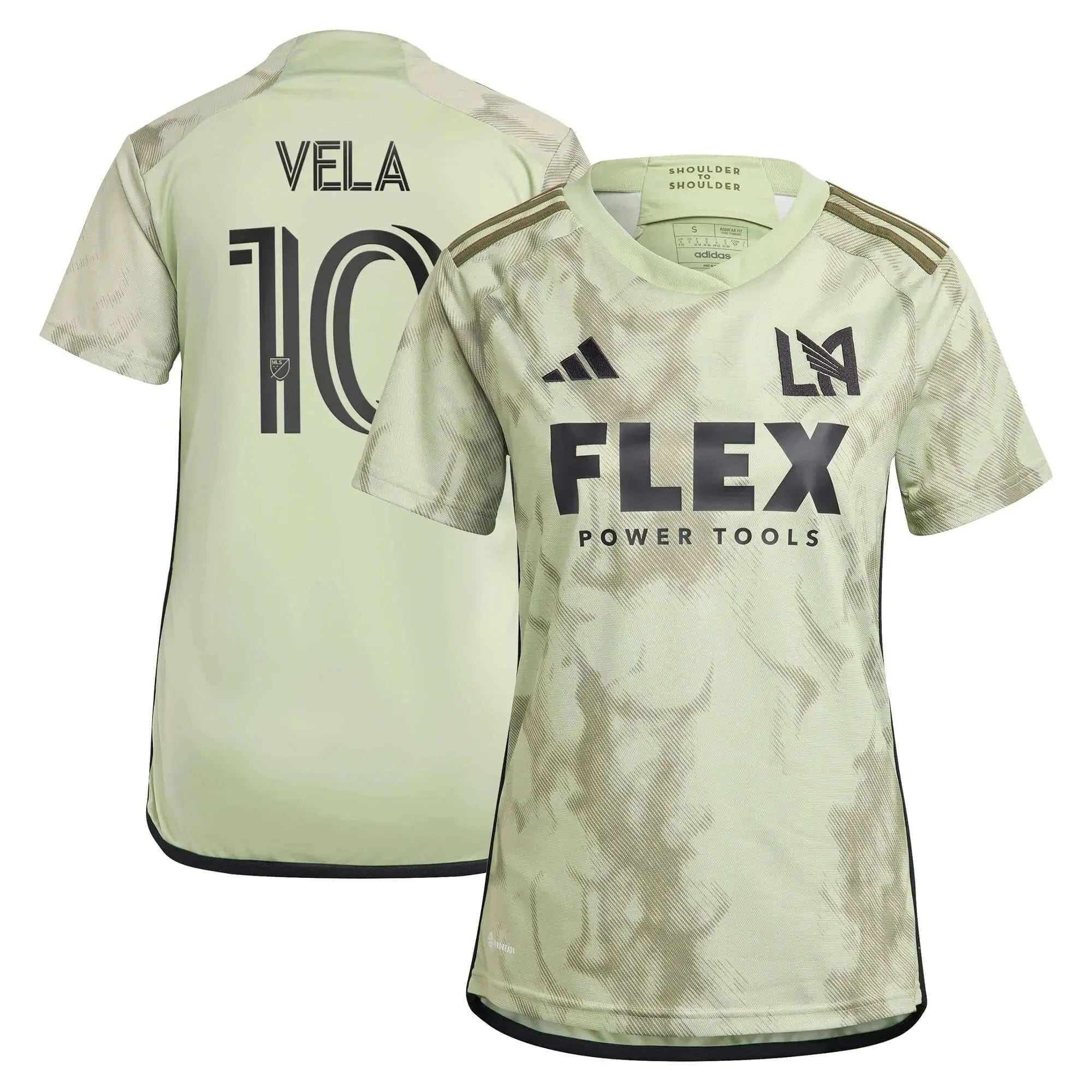 adidas 2023-24 LAFC Women's Away Jersey - Magic Lime-Tent Green 6