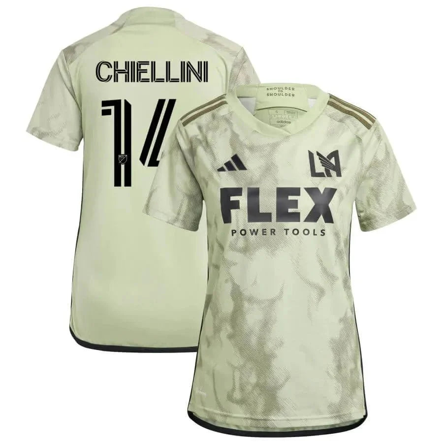 adidas 2023-24 LAFC Women's Away Jersey - Magic Lime-Tent Green 7