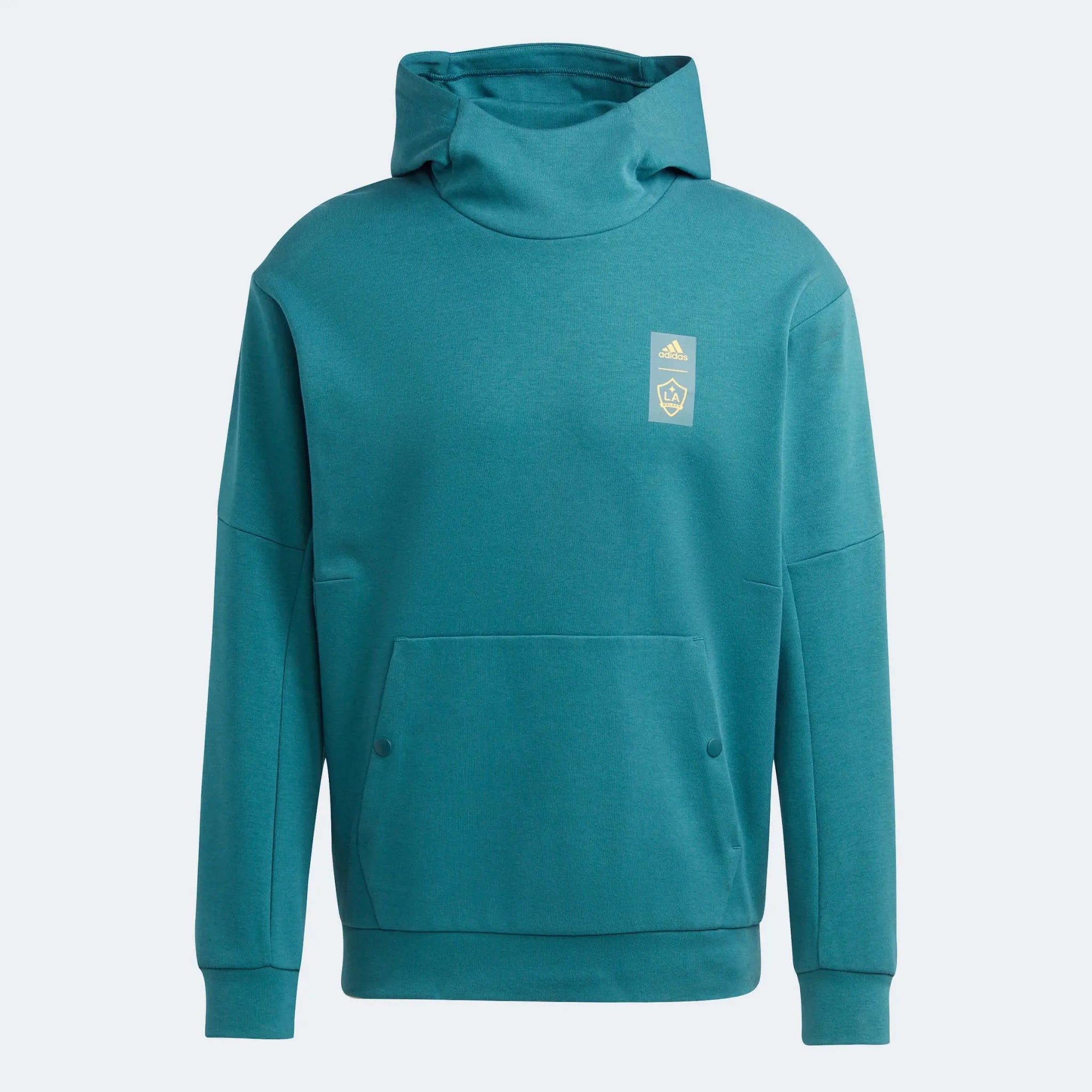 adidas 2023 LA Galaxy Travel Hoodie - Mystery Green 1