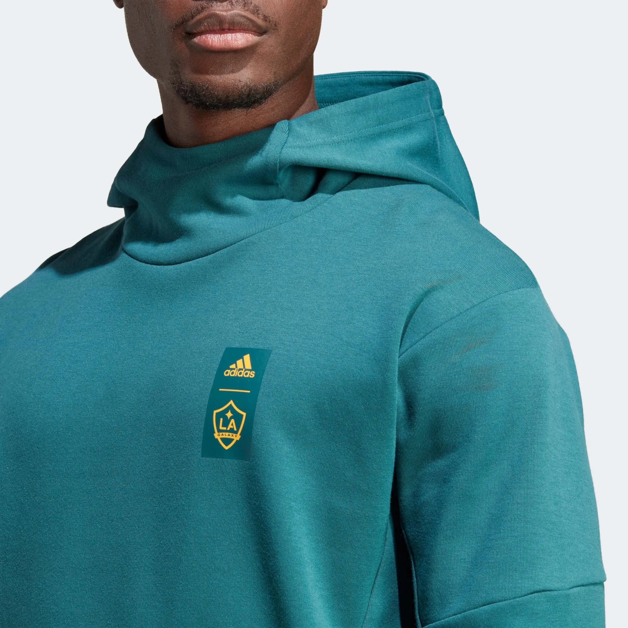 adidas 2023 LA Galaxy Travel Hoodie - Mystery Green 5