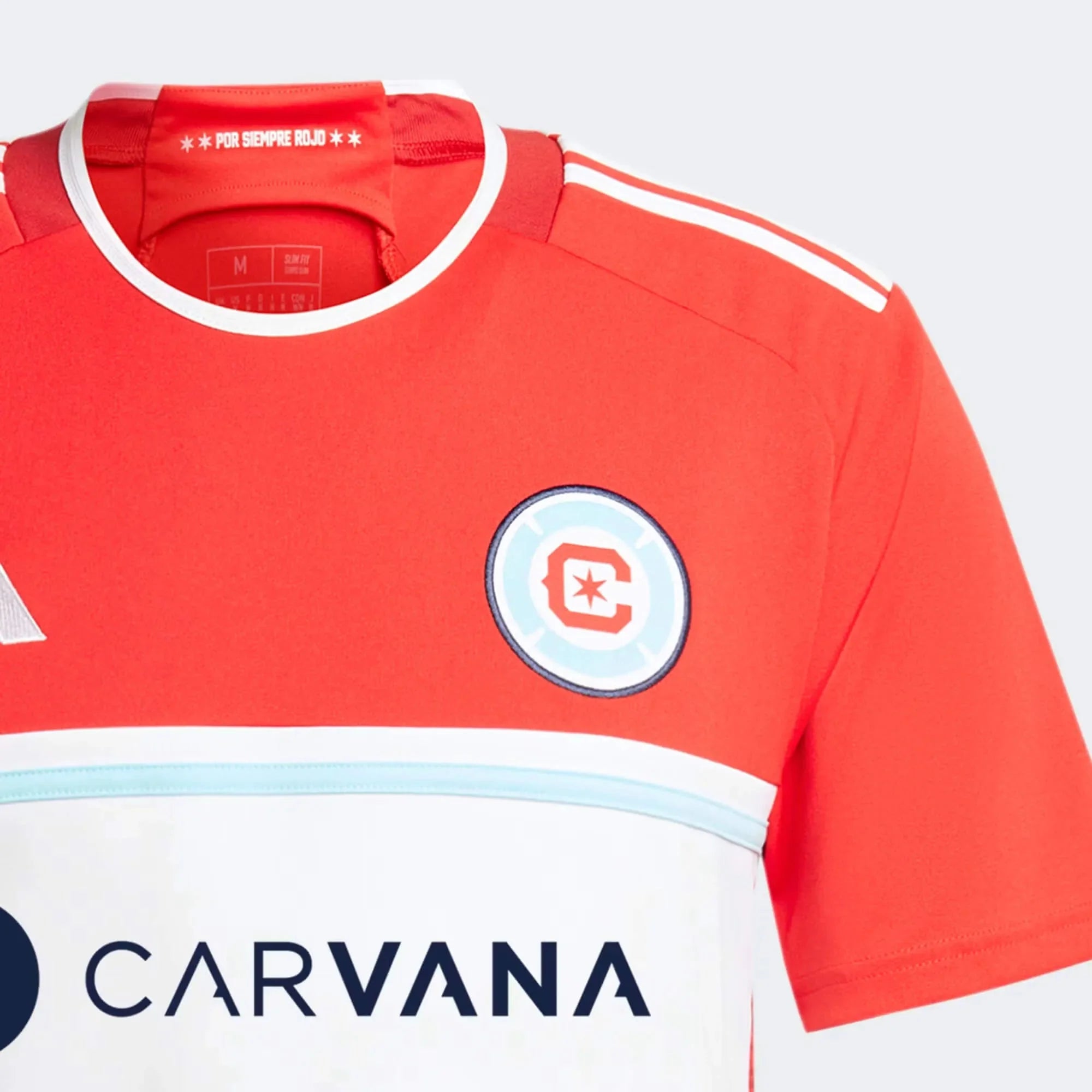 adidas 2024-25 Chicago Fire Men's Stadium Home Jersey 3