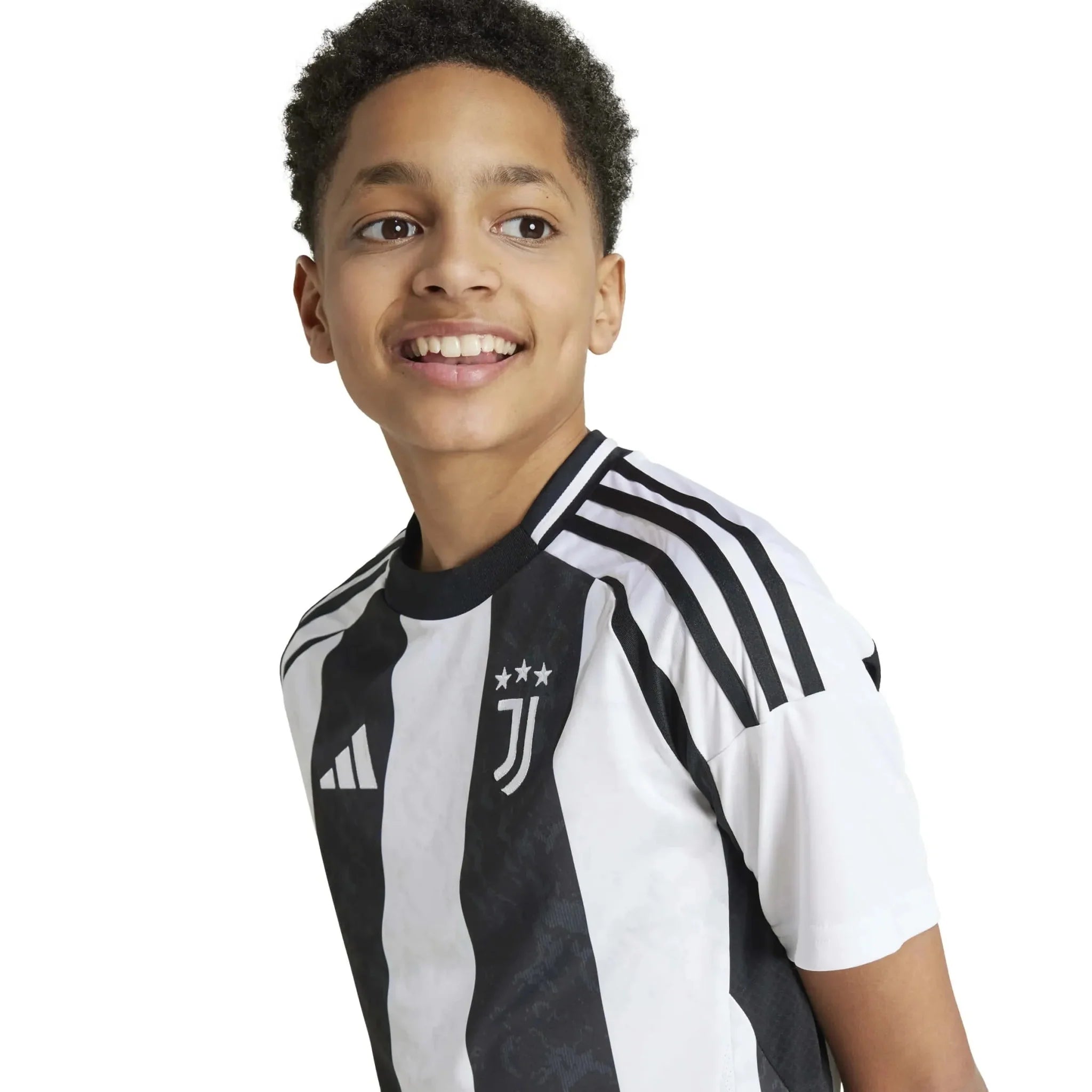 adidas 2024-25 Juventus Youth Stadium Home Jersey 5