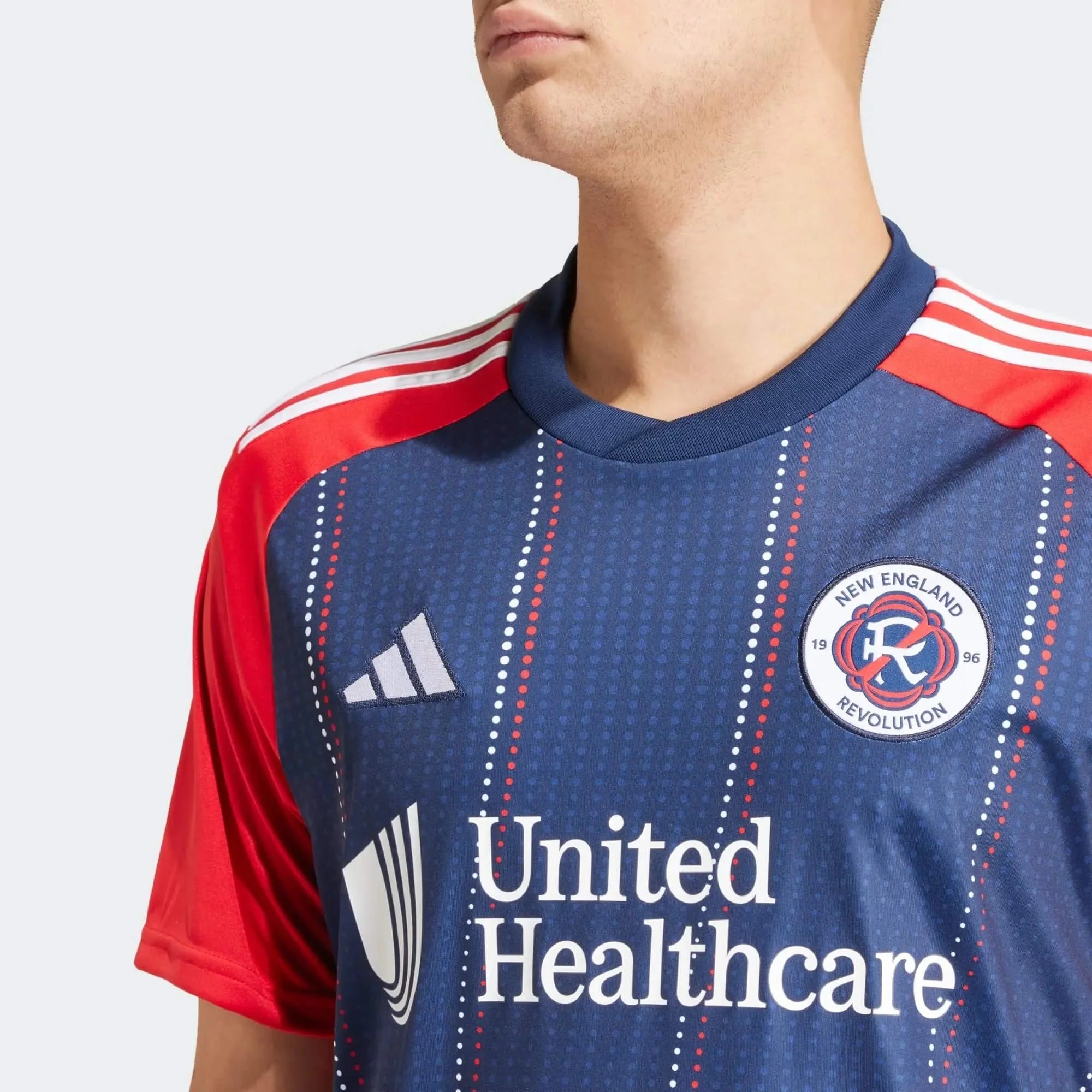 adidas 2024-25 New England Revolution Men's Stadium Home Jersey 5