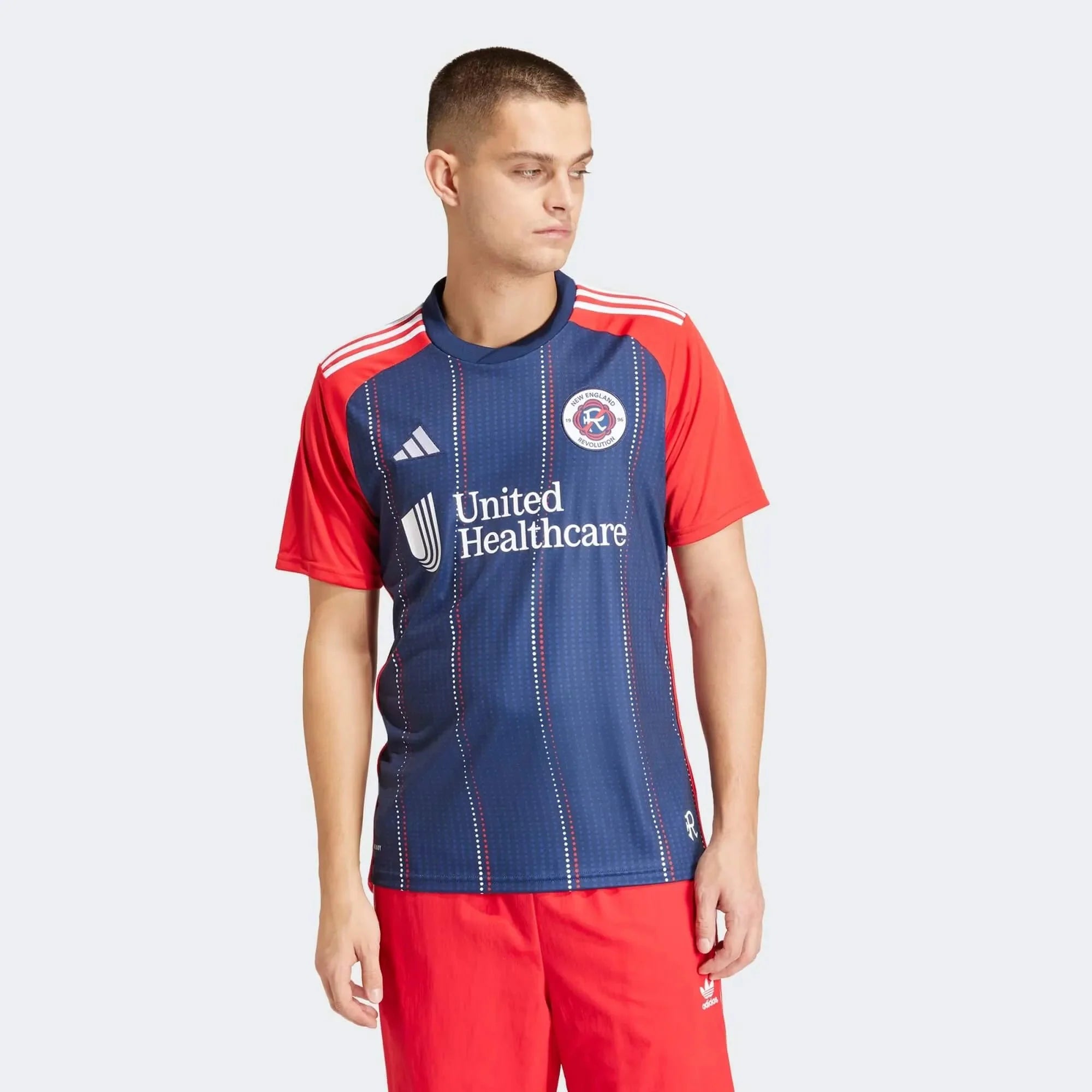adidas 2024-25 New England Revolution Men's Stadium Home Jersey 3