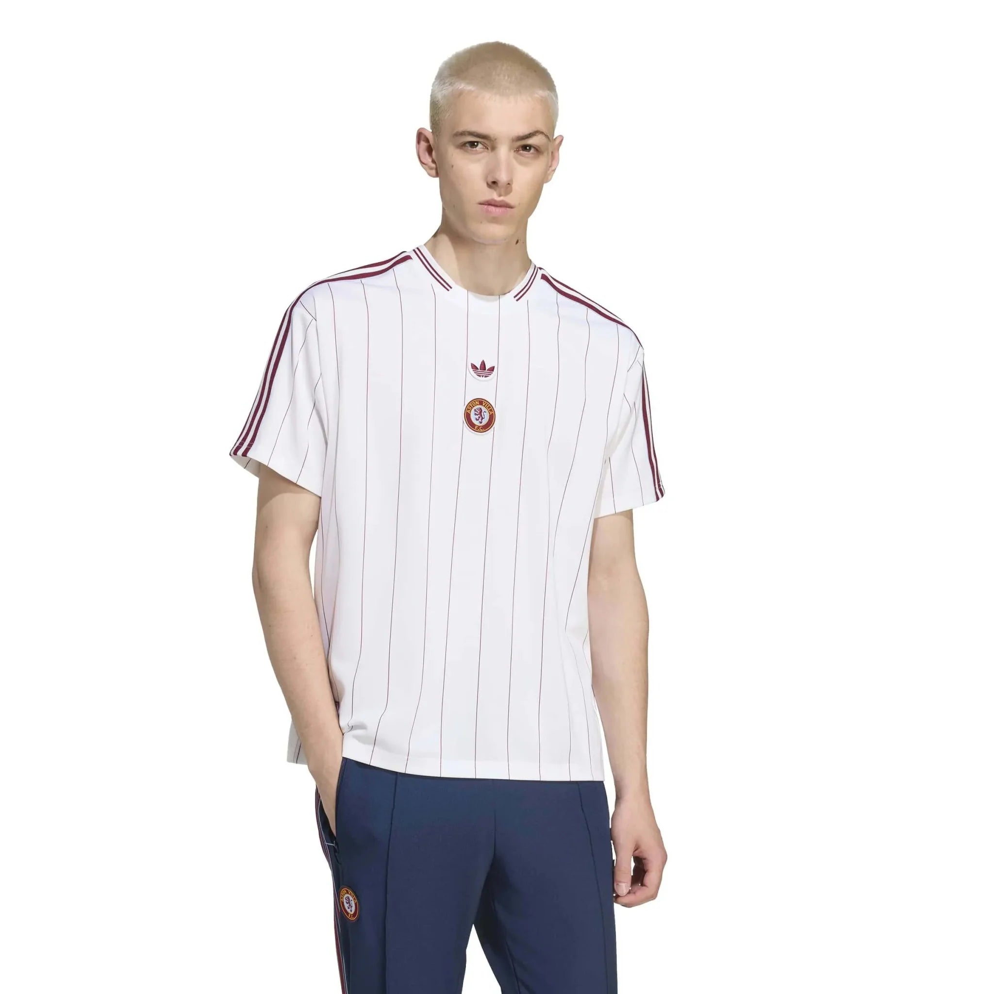 adidas 2025-25 Aston Villa Men's Icon Soccer Jersey 5