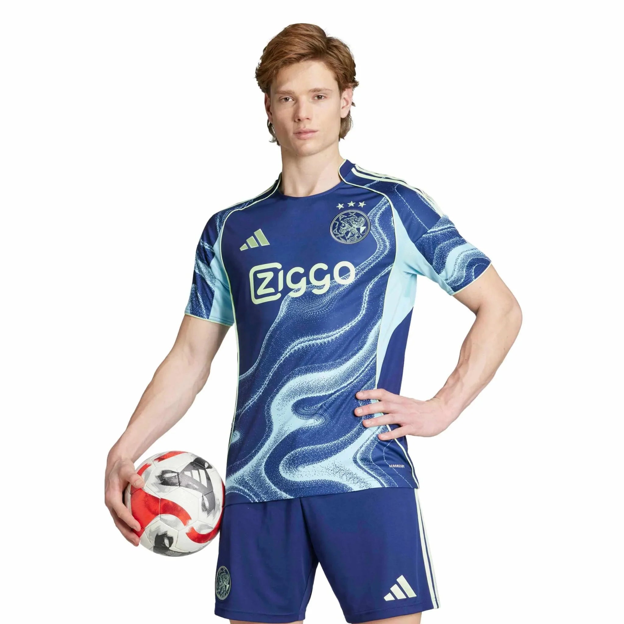 adidas 2025-26 Ajax Men's Stadium Away Soccer Jersey 3