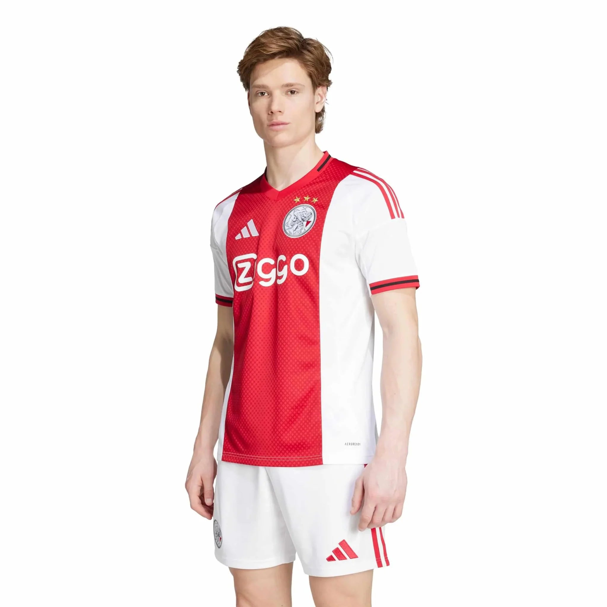 adidas 2025-26 Ajax Men's Stadium Home Soccer Jersey 3