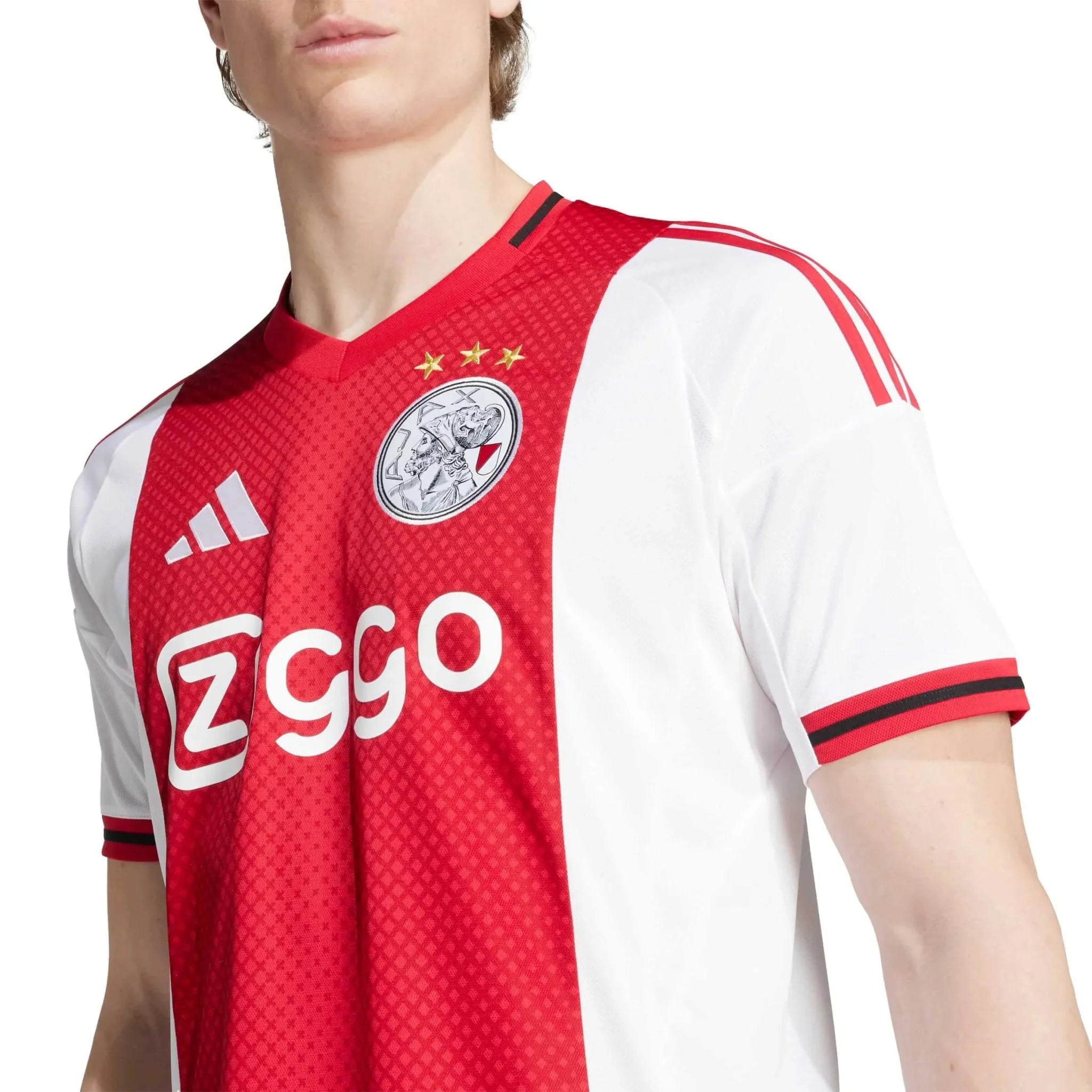 adidas 2025-26 Ajax Men's Stadium Home Soccer Jersey 6