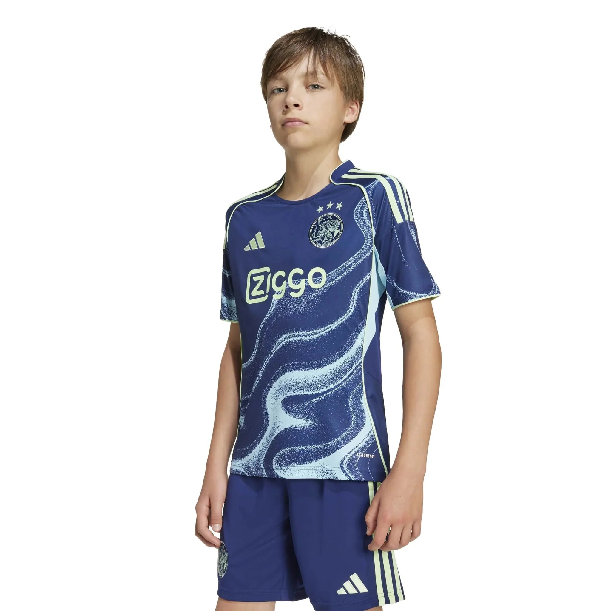 adidas 2025-26 Ajax Youth Stadium Away Soccer Jersey 3
