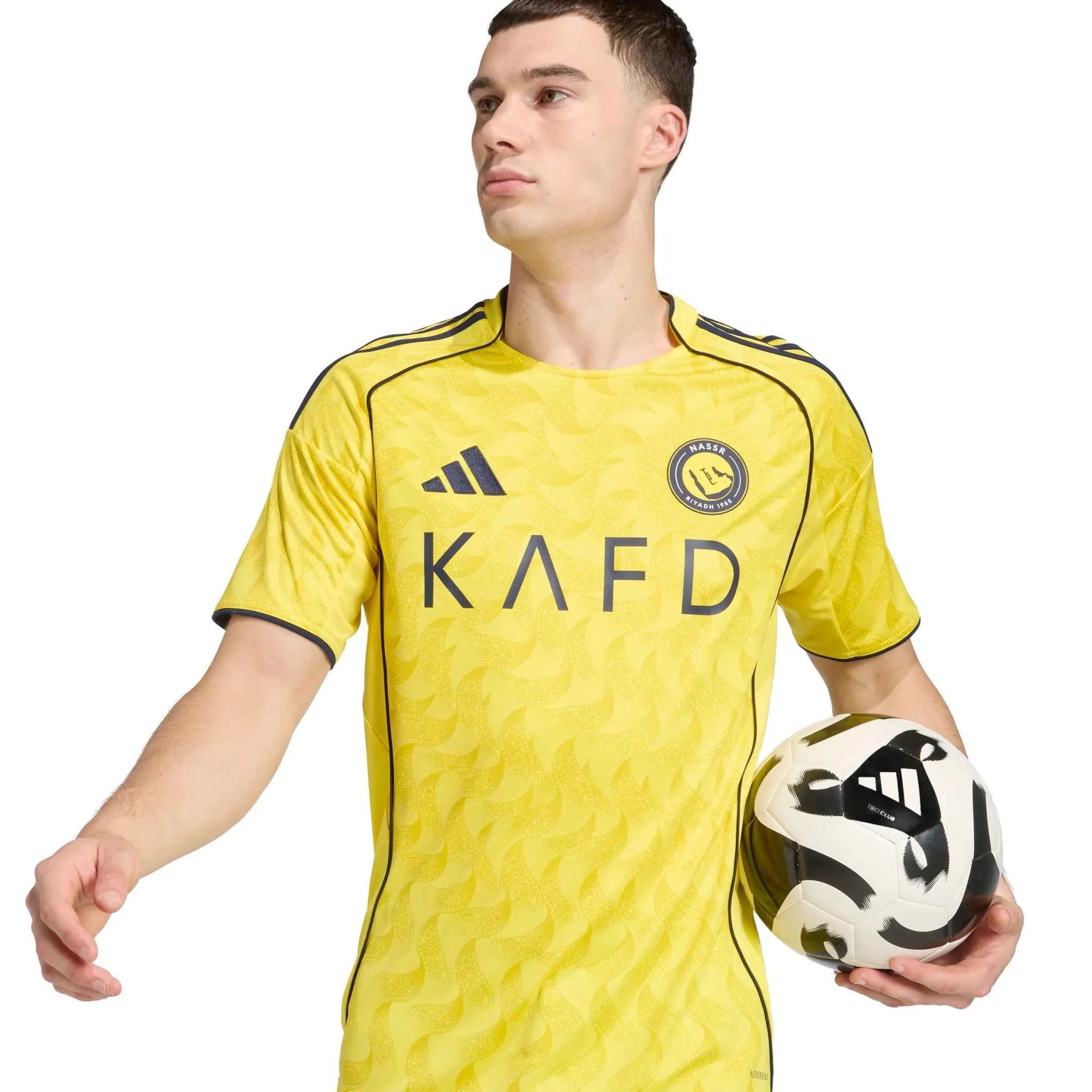 adidas 2025-26 Al Nassr Men's Stadium Home Ronaldo #7 Soccer Jersey 5