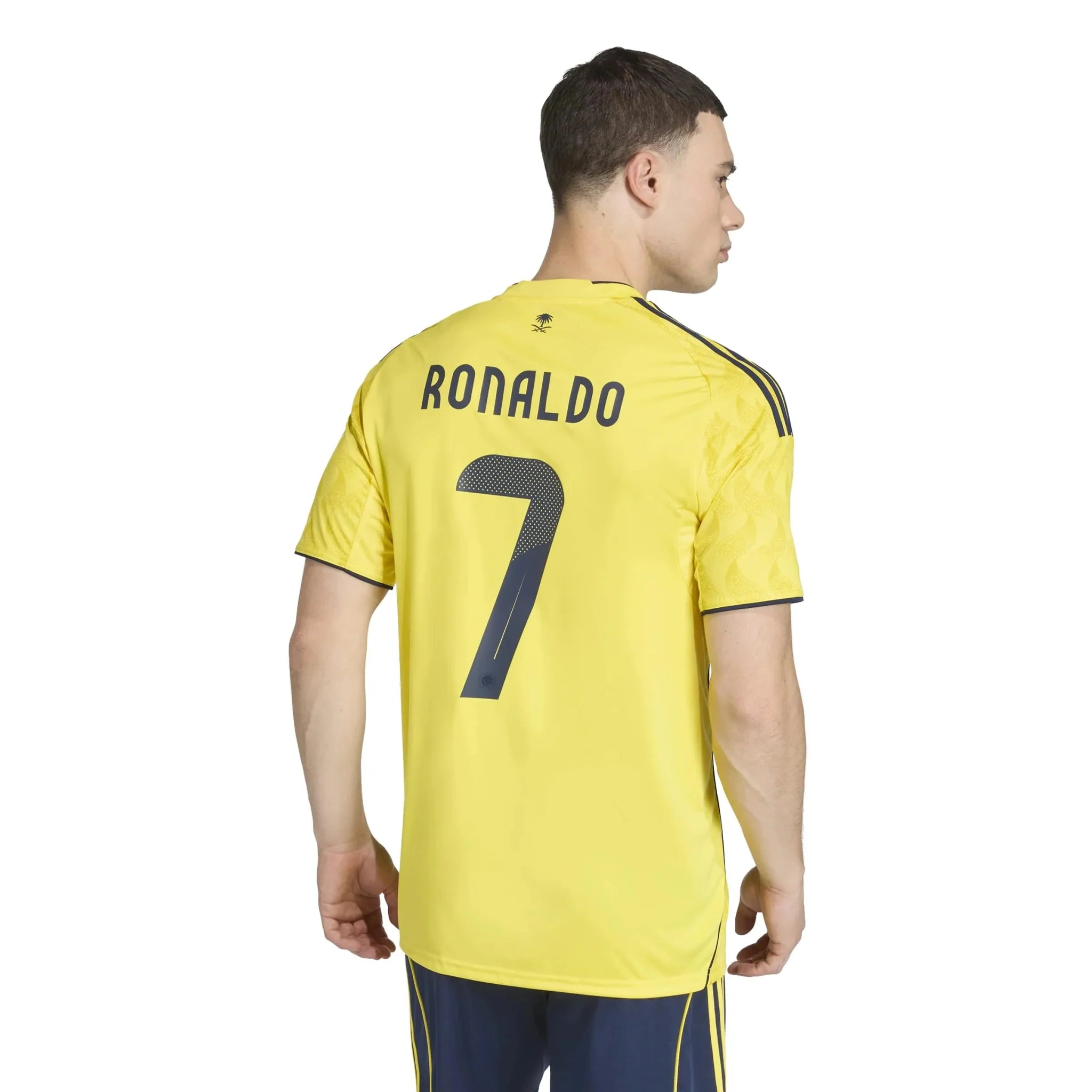 adidas 2025-26 Al Nassr Men's Stadium Home Ronaldo #7 Soccer Jersey 3