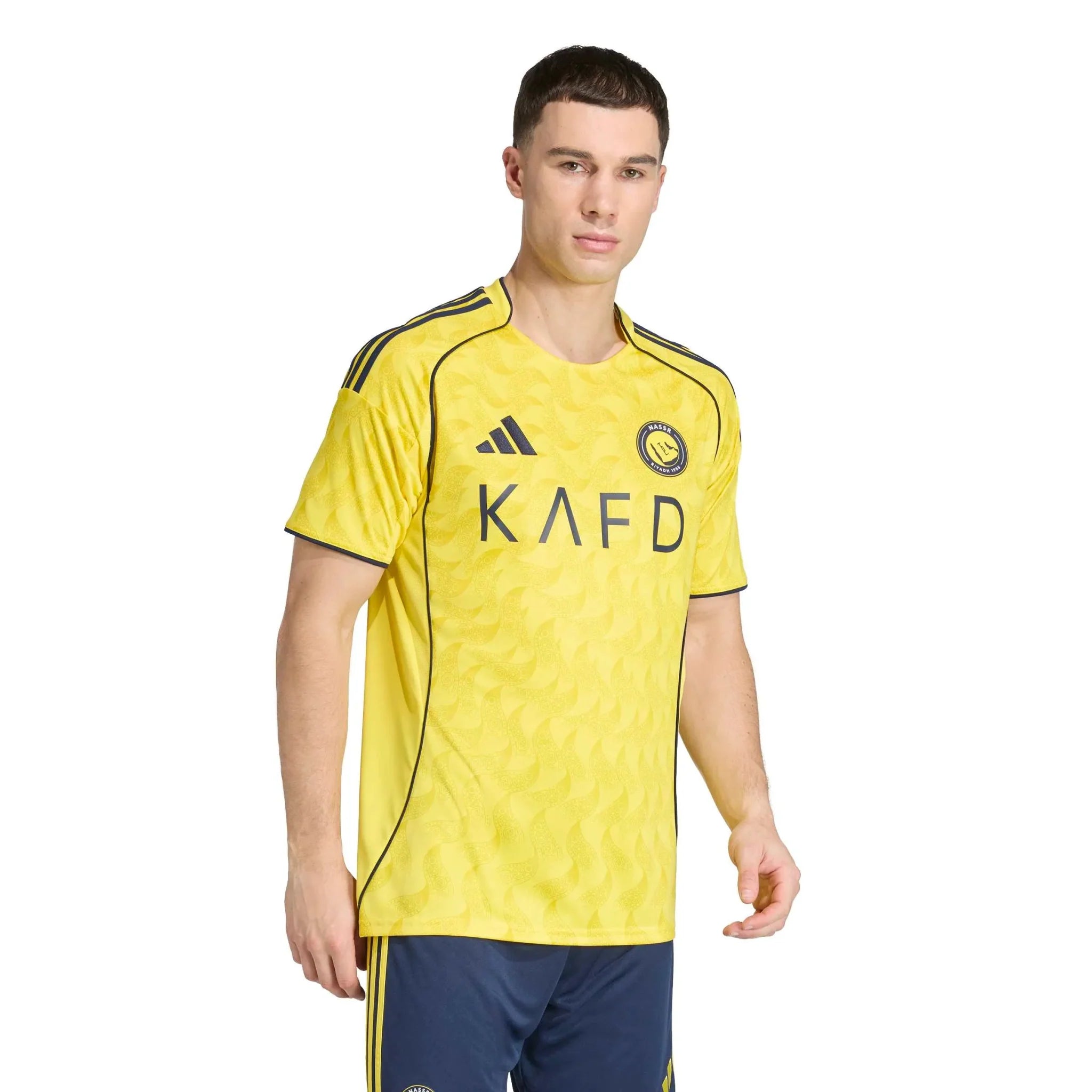 adidas 2025-26 Al Nassr Men's Stadium Home Ronaldo #7 Soccer Jersey 4