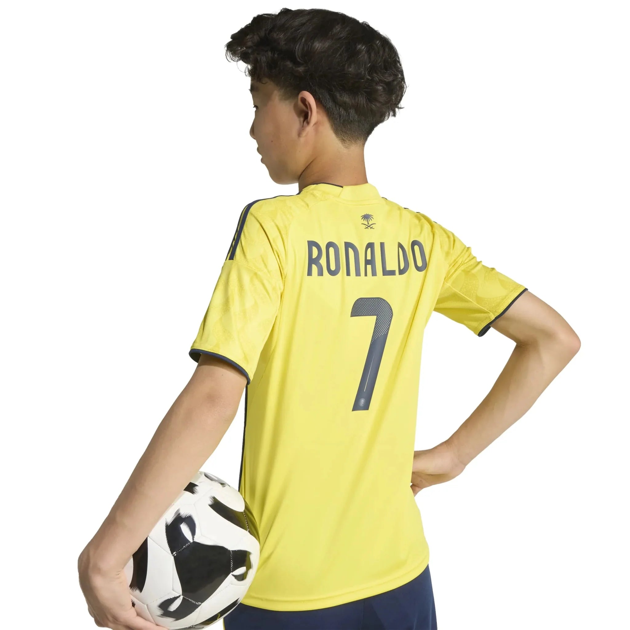 adidas 2025-26 Al Nassr Youth Stadium Home Ronaldo #7 Soccer Jersey 5