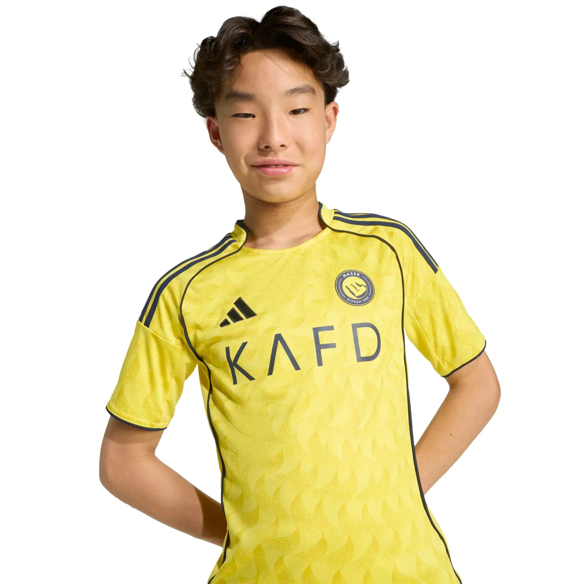 adidas 2025-26 Al Nassr Youth Stadium Home Ronaldo #7 Soccer Jersey 6