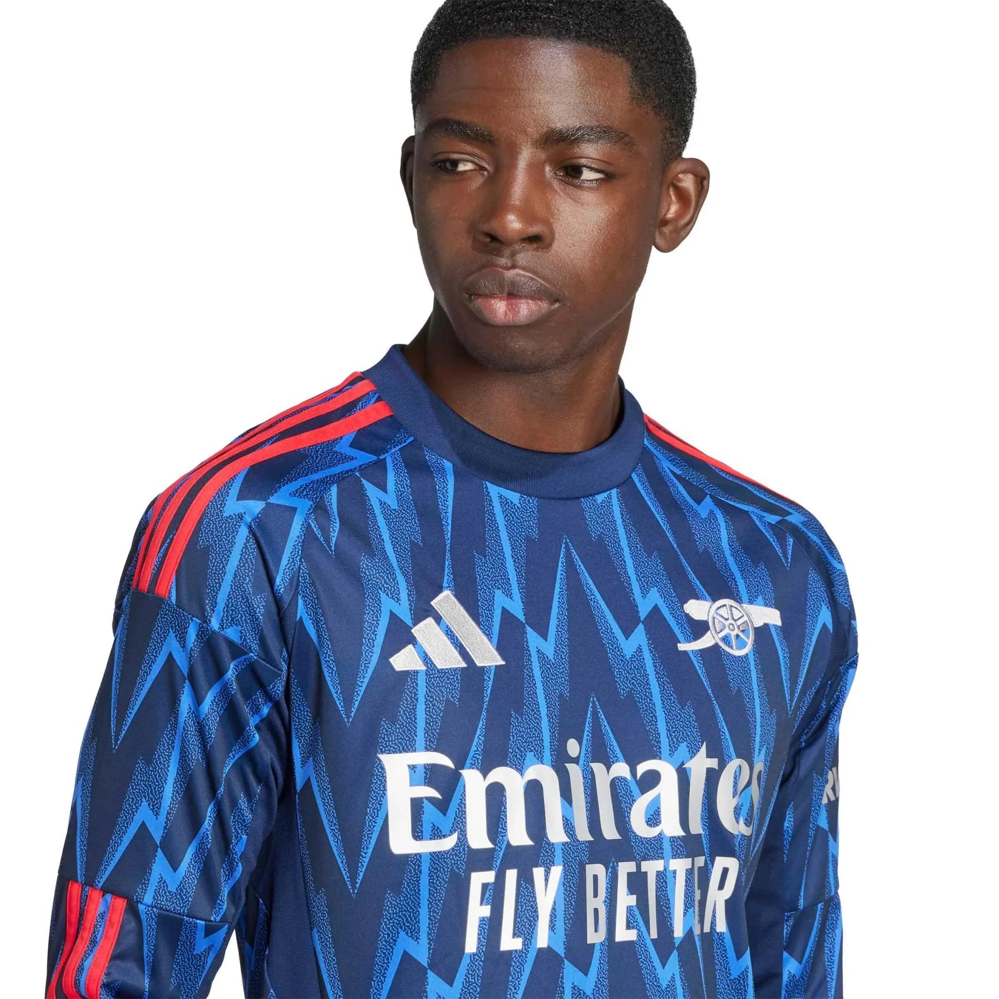 adidas 2025-26 Arsenal Men's Stadium Away Long-Sleeve Soccer Jersey 5