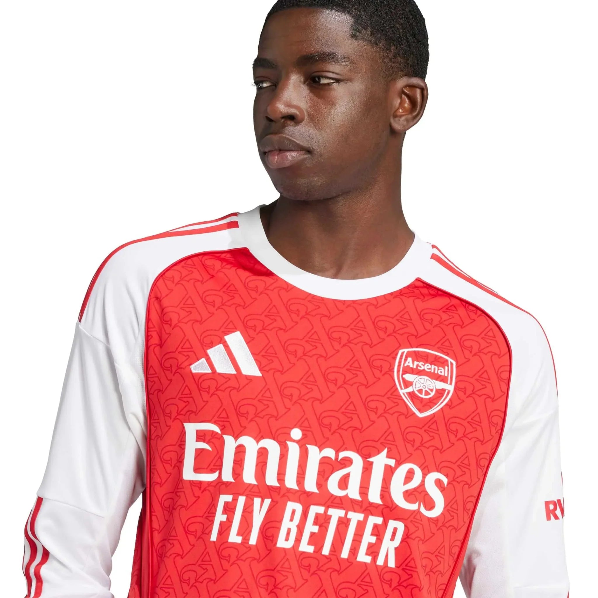 adidas 2025-26 Arsenal Men's Stadium Home Long-Sleeve Soccer Jersey 5