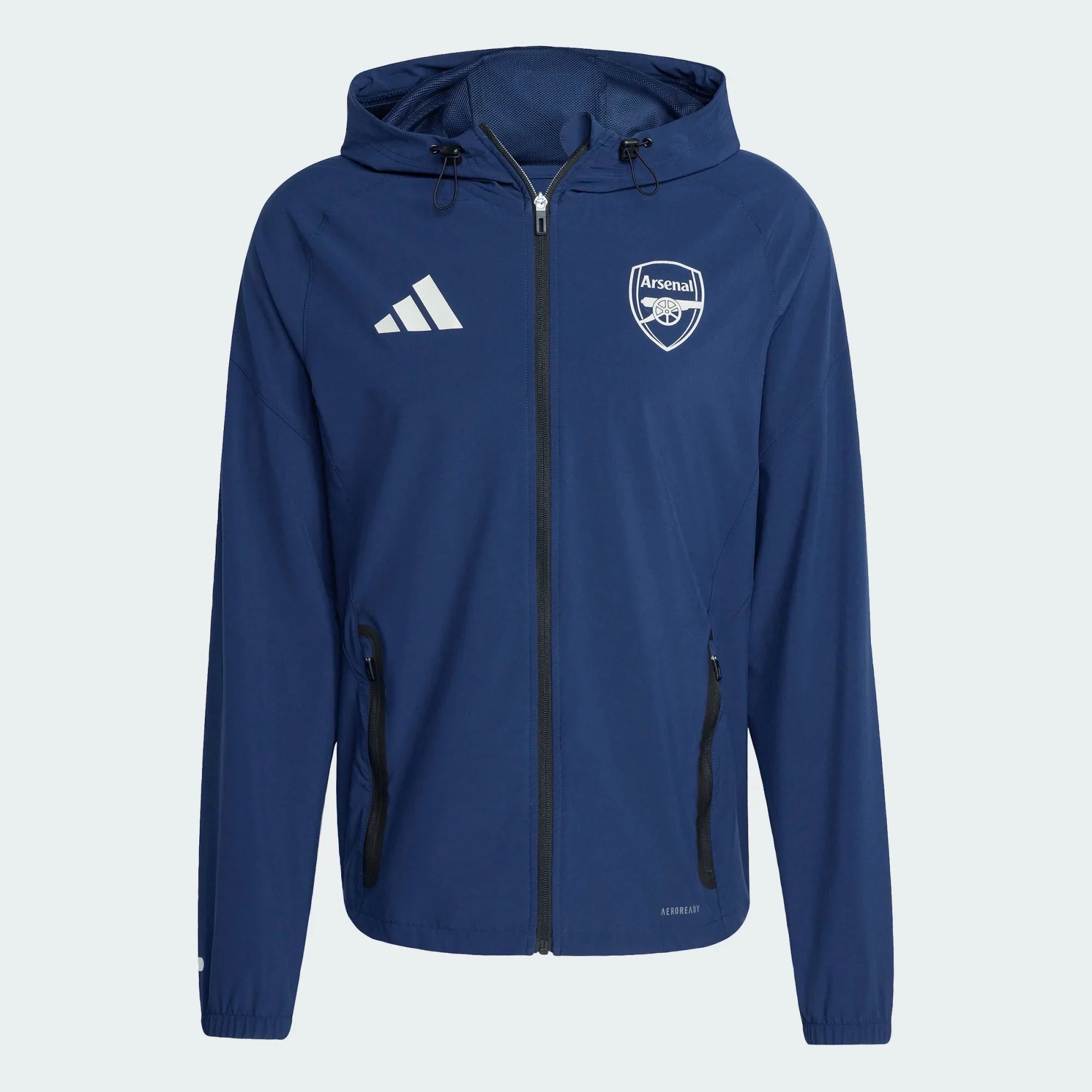 adidas 2025-26 Arsenal Men's Tiro 25 Competition Vis Tech Travel Jacket 1