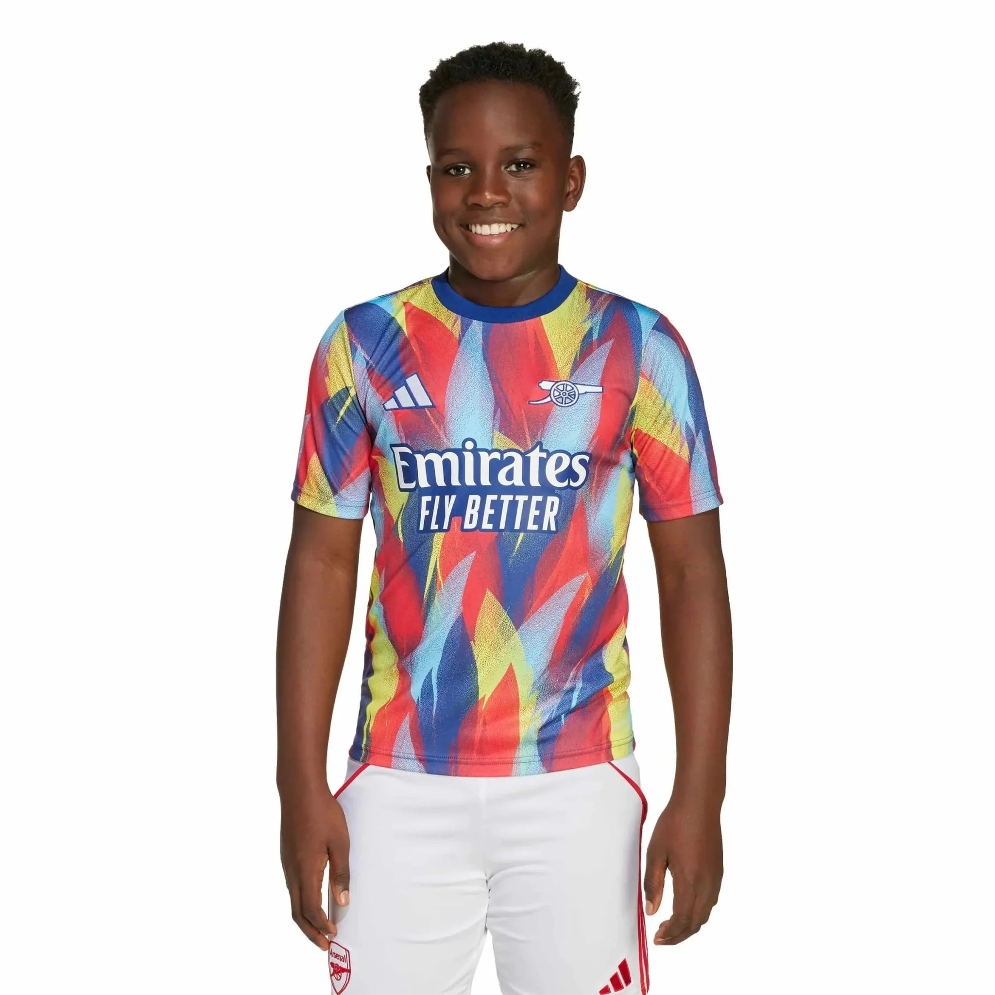 adidas 2025-26 Arsenal Youth Pre-Match Soccer Jersey 3