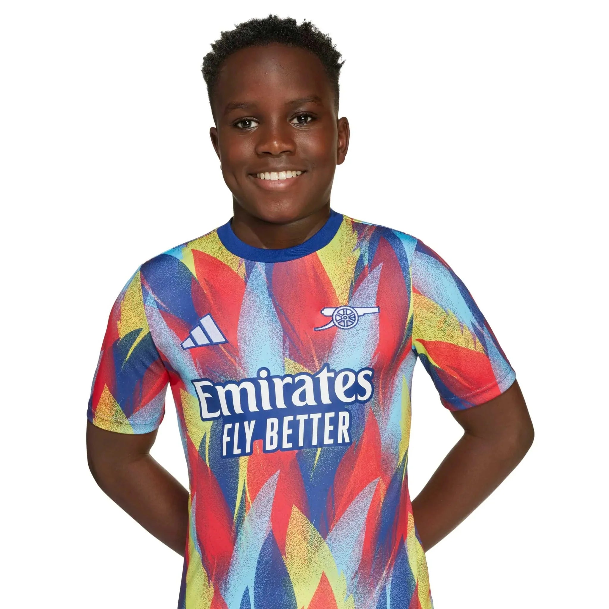 adidas 2025-26 Arsenal Youth Pre-Match Soccer Jersey 6