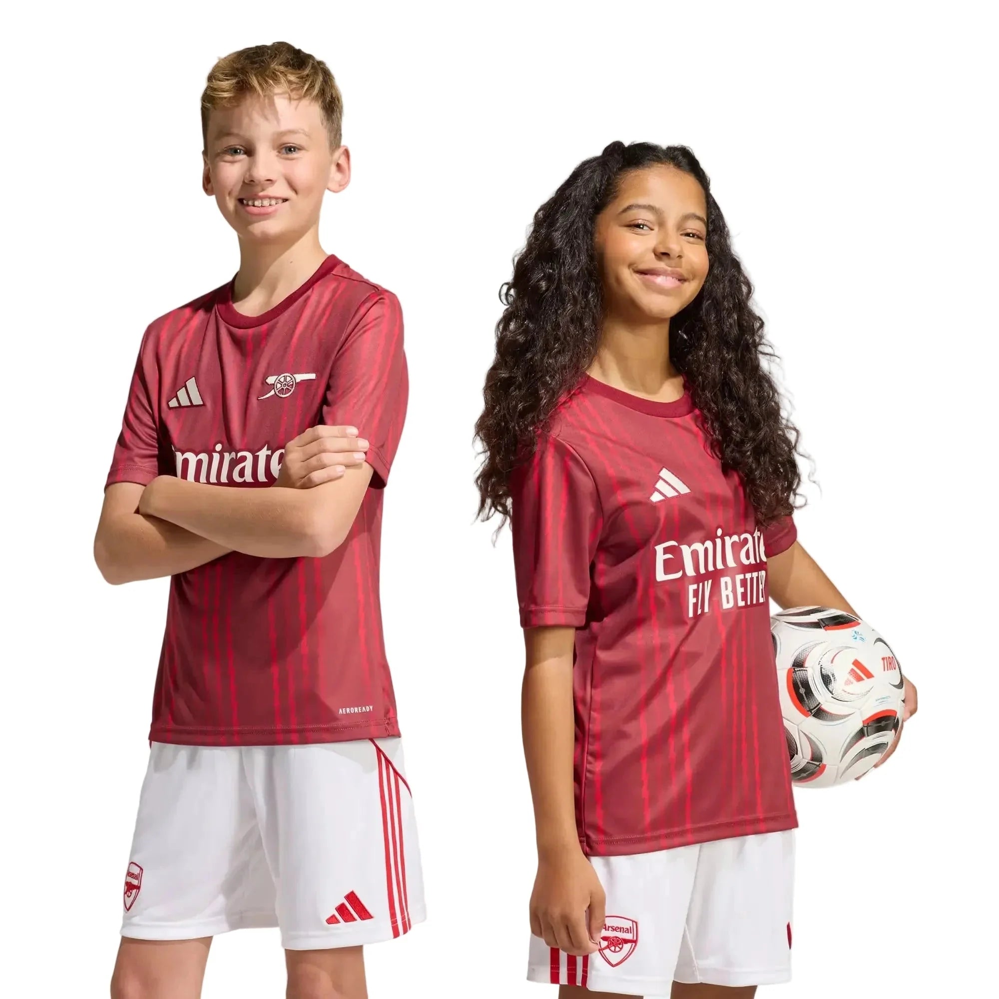 adidas 2025-26 Arsenal Youth Pre-Match Soccer Jersey 7