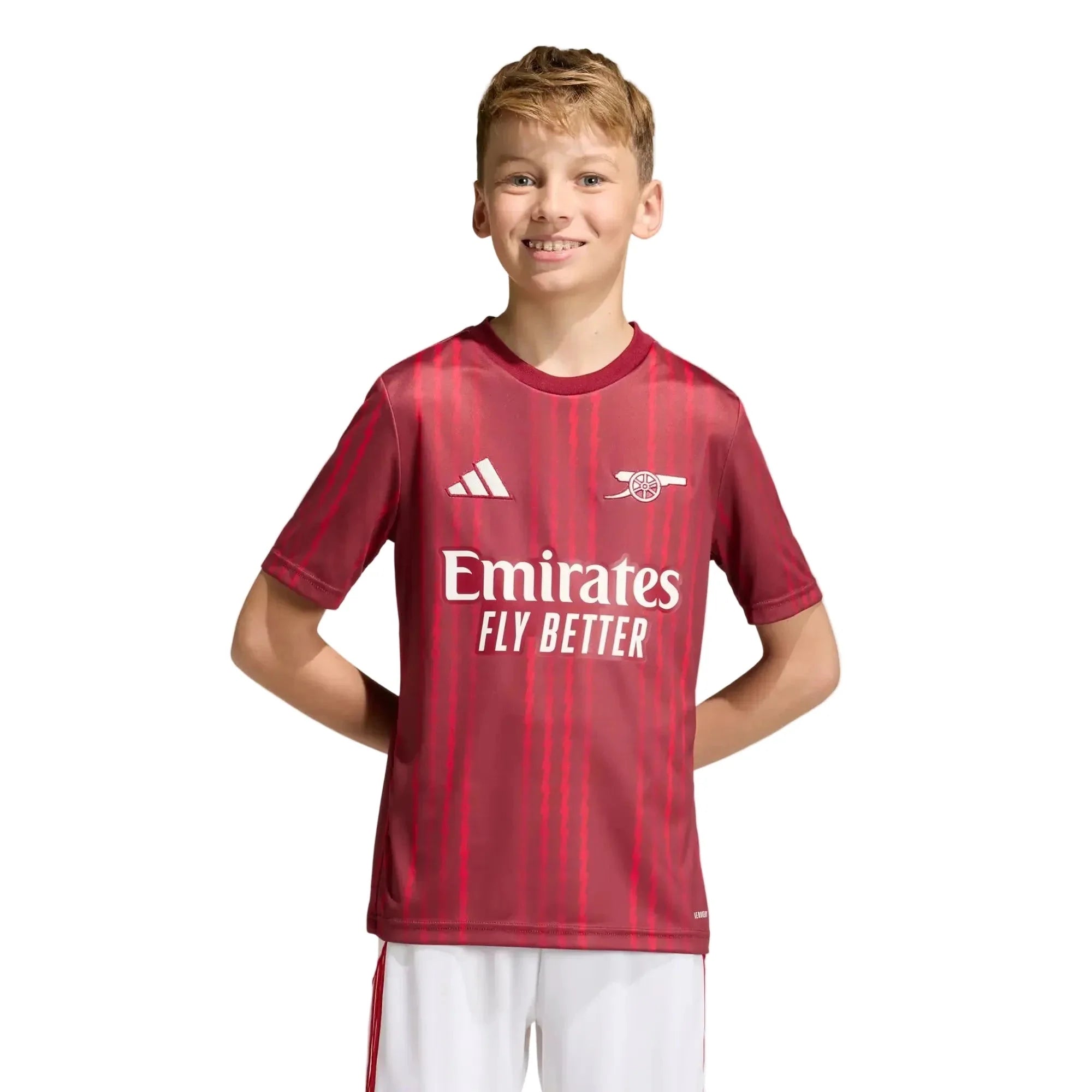 adidas 2025-26 Arsenal Youth Pre-Match Soccer Jersey 5