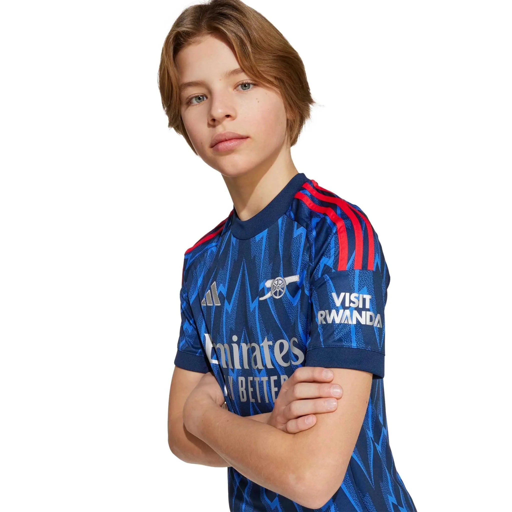 adidas 2025-26 Arsenal Youth Stadium Away Soccer Jersey 4