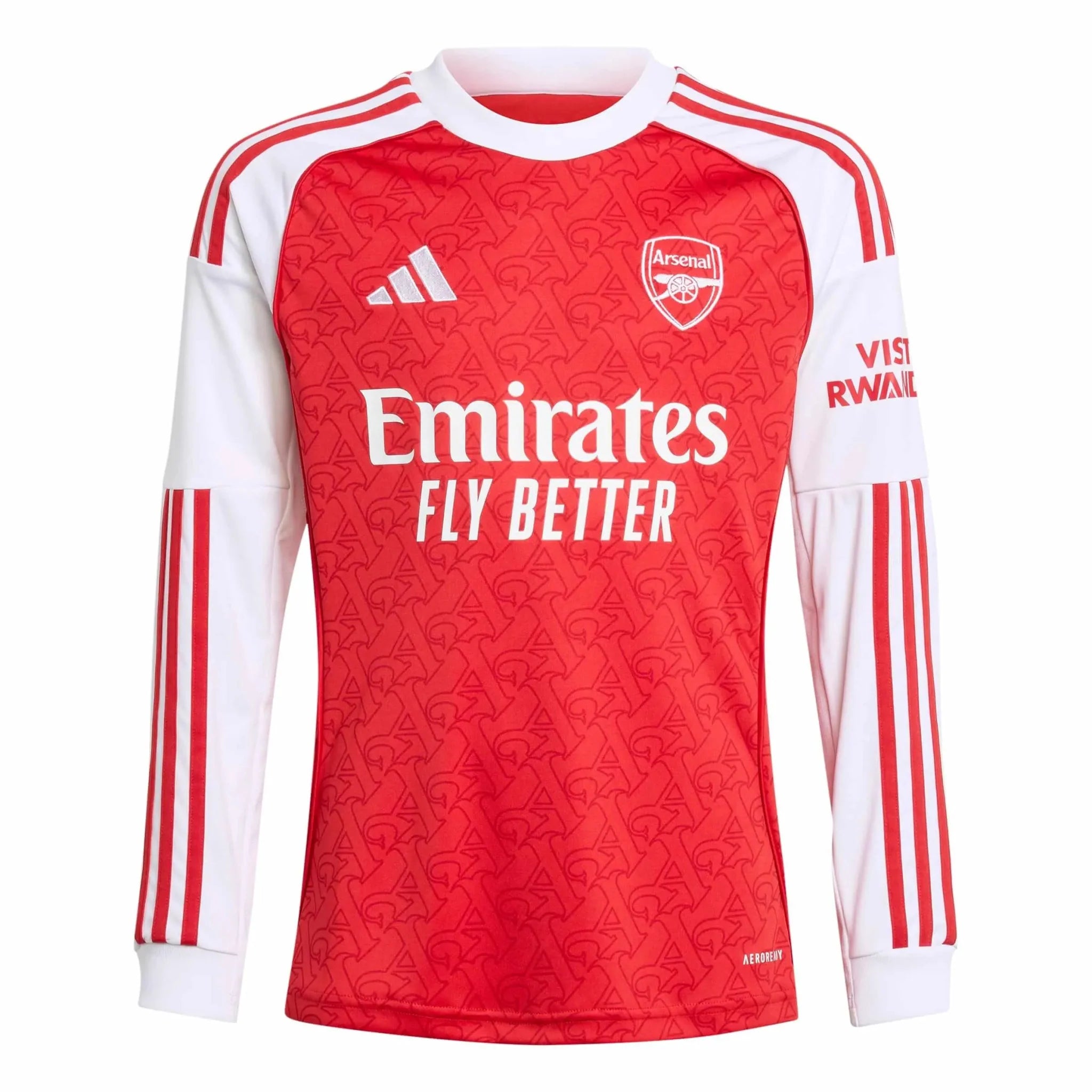 adidas 2025-26 Arsenal Youth Stadium Home Long-Sleeve Soccer Jersey 1