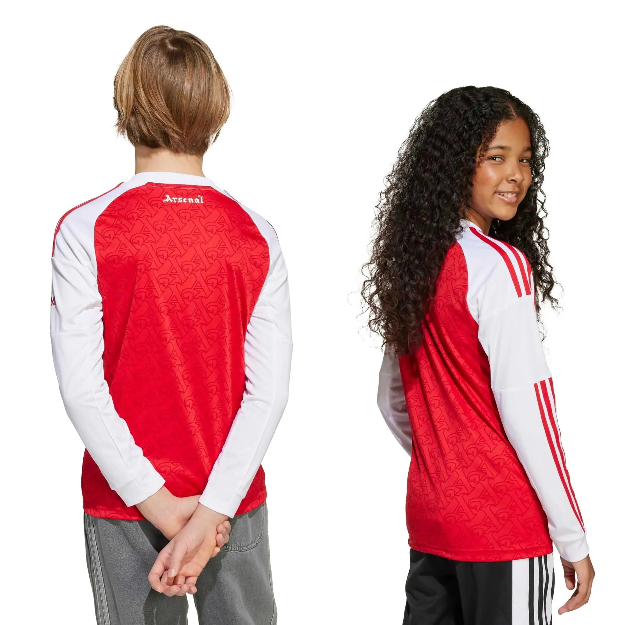 adidas 2025-26 Arsenal Youth Stadium Home Long-Sleeve Soccer Jersey 8