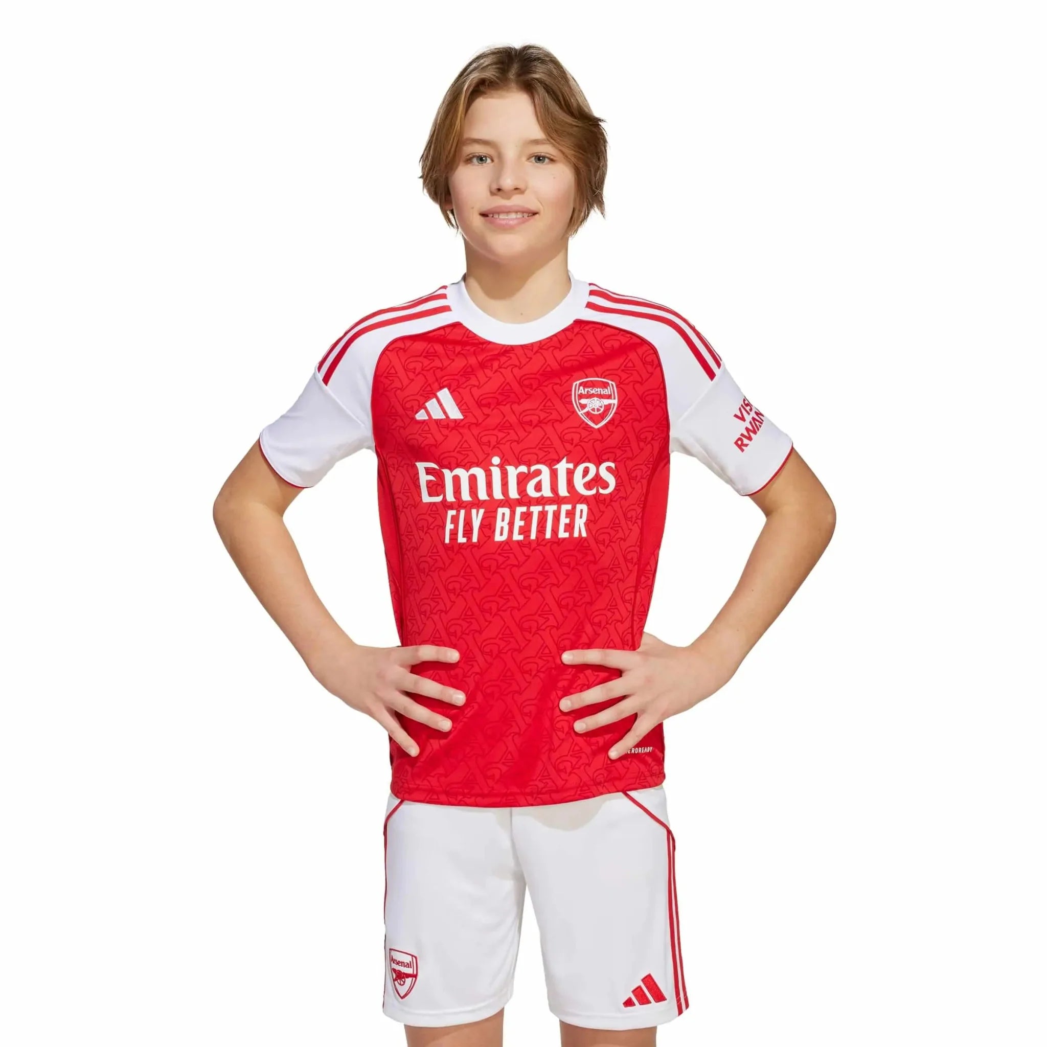 adidas 2025-26 Arsenal Youth Stadium Home Soccer Jersey 3