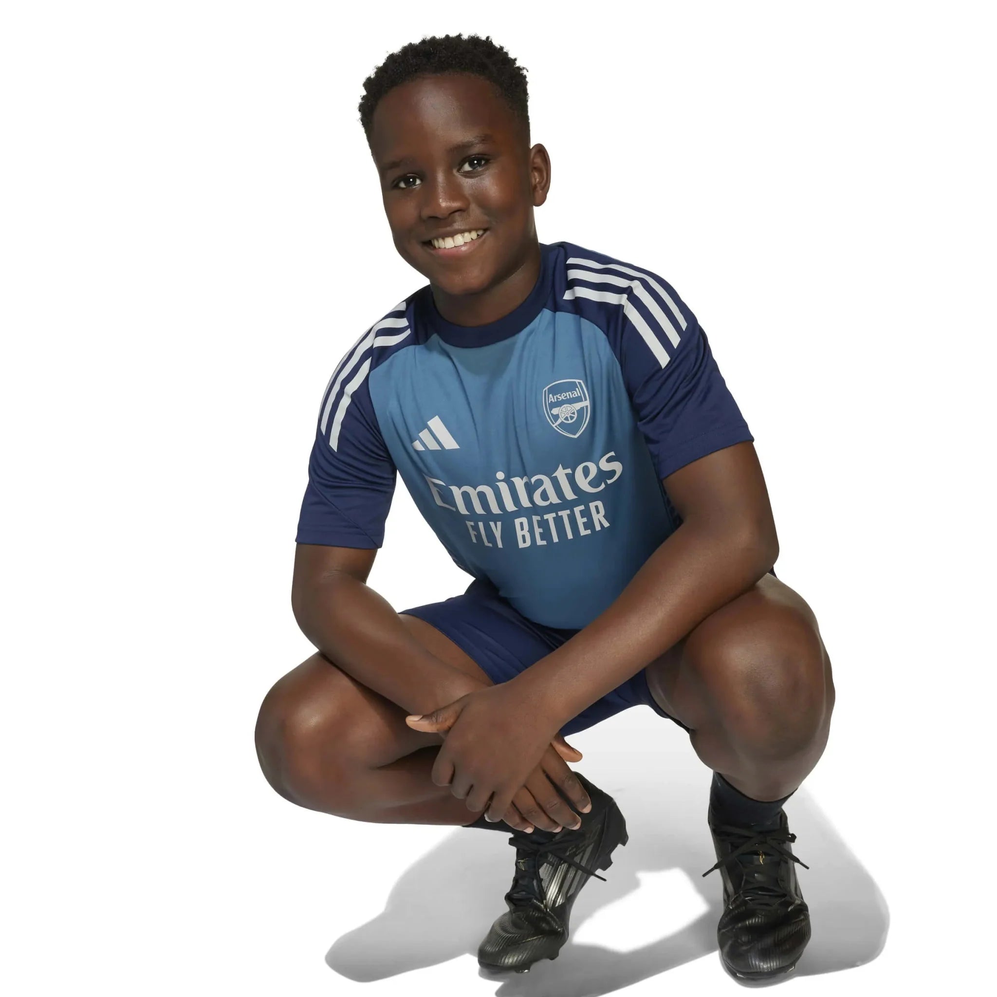 adidas 2025-26 Arsenal Youth Training Soccer Jersey 4