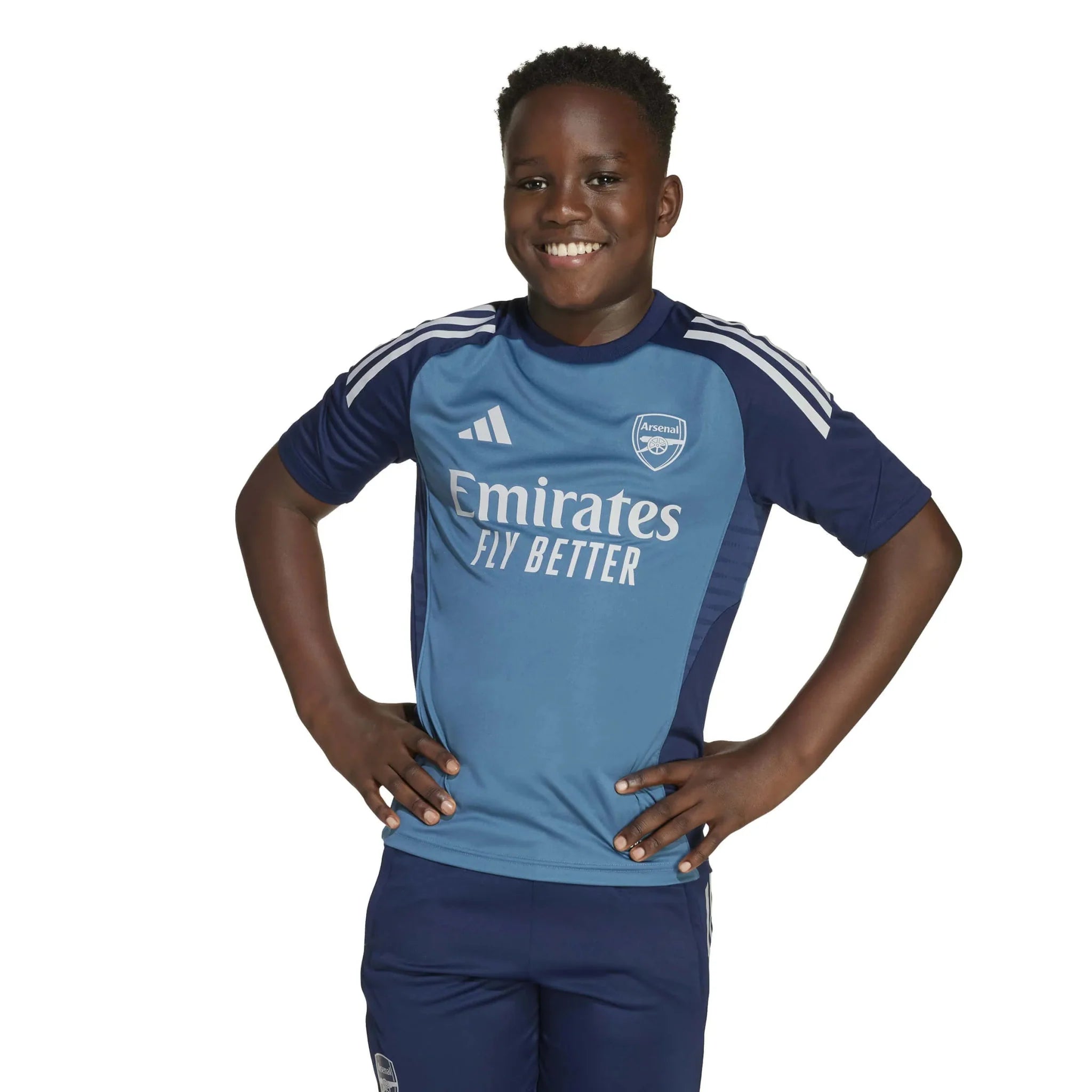 adidas 2025-26 Arsenal Youth Training Soccer Jersey 3